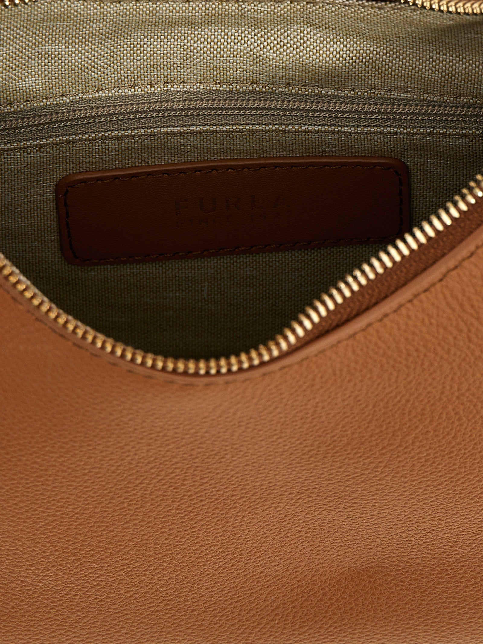 Furla Brown Leather Shoulder Bag