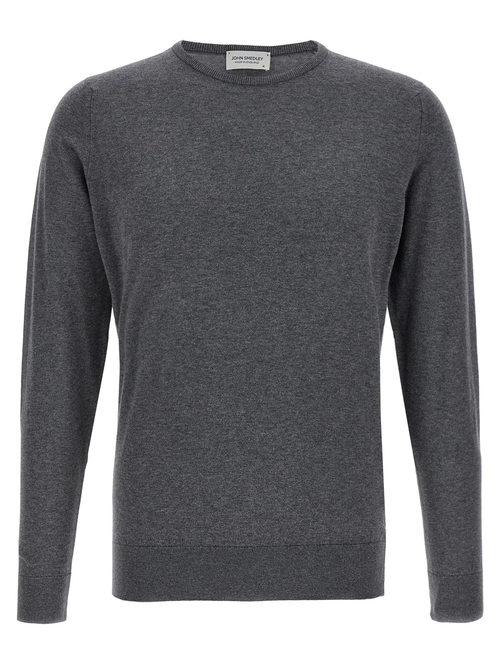 JOHN SMEDLEY Gray Cotton Cardigan