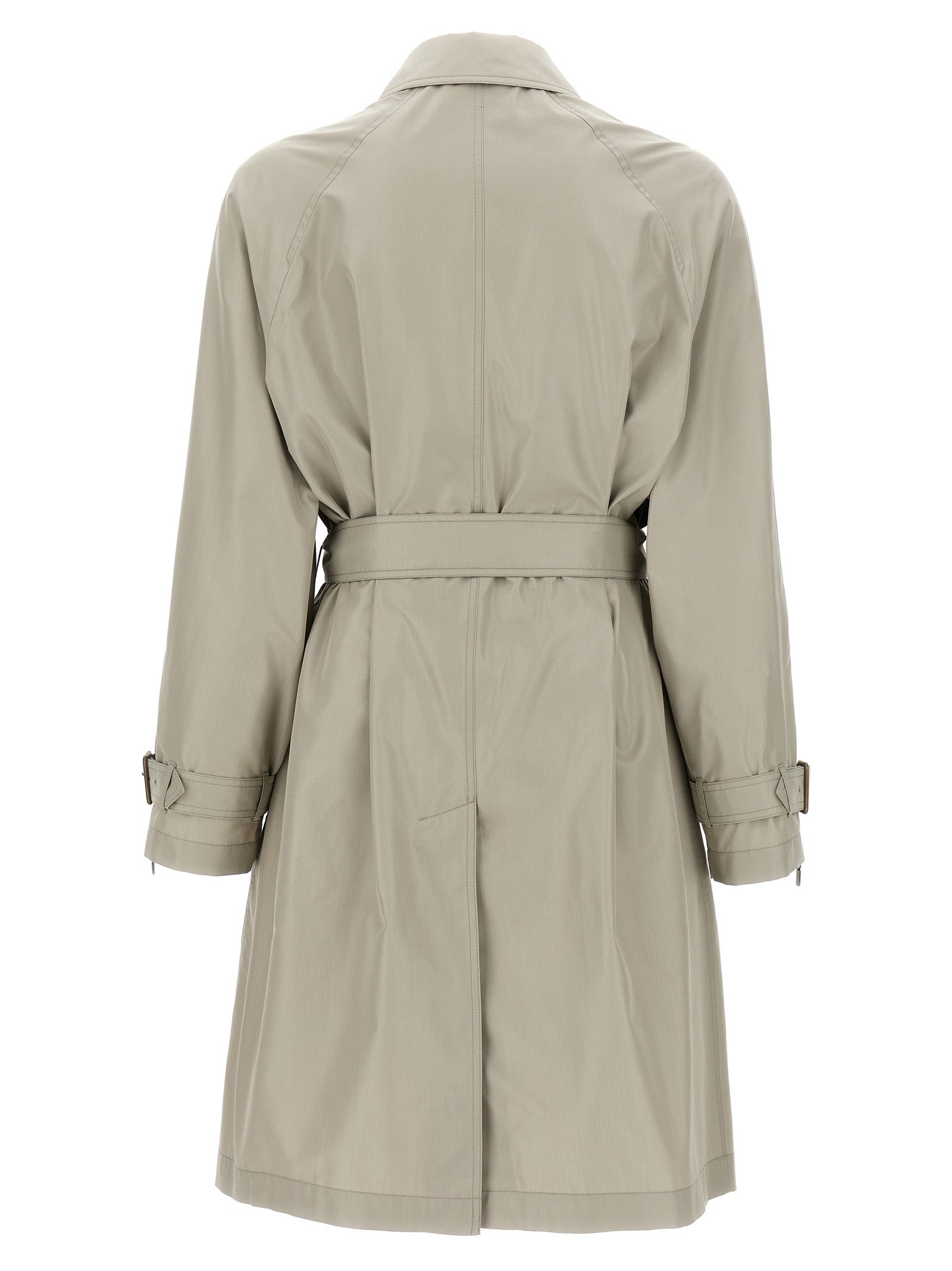 Burberry Gray Satin Coat
