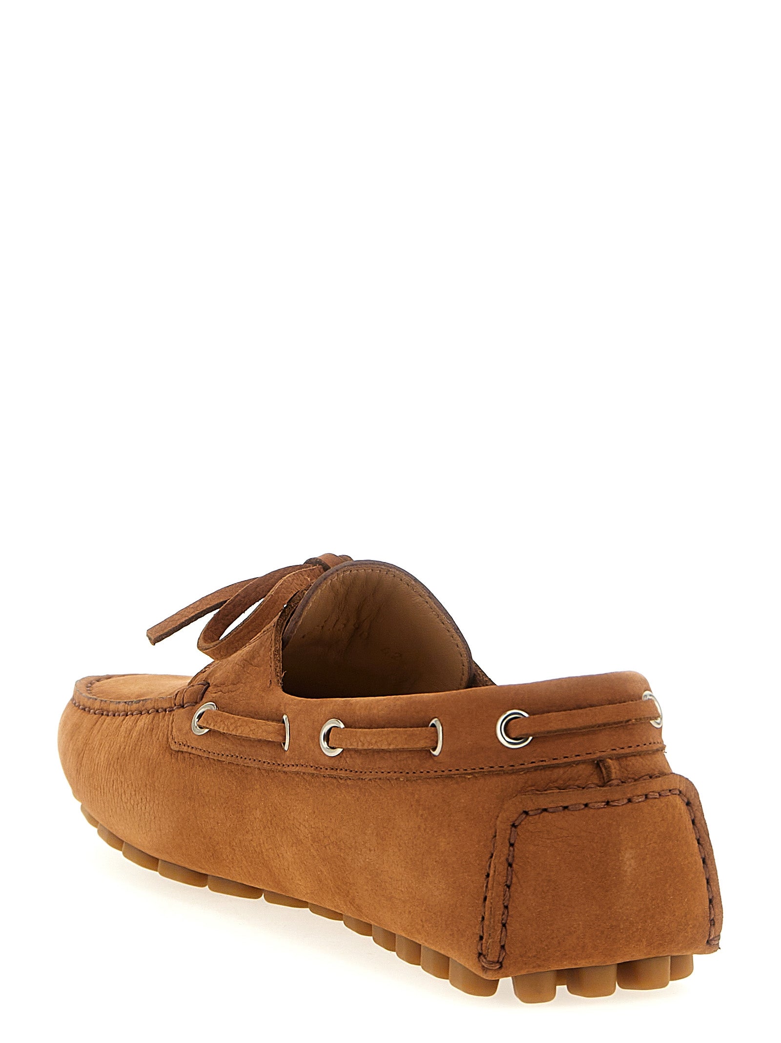 Valentino Garavani Brown Calfskin Slip-On Loafers