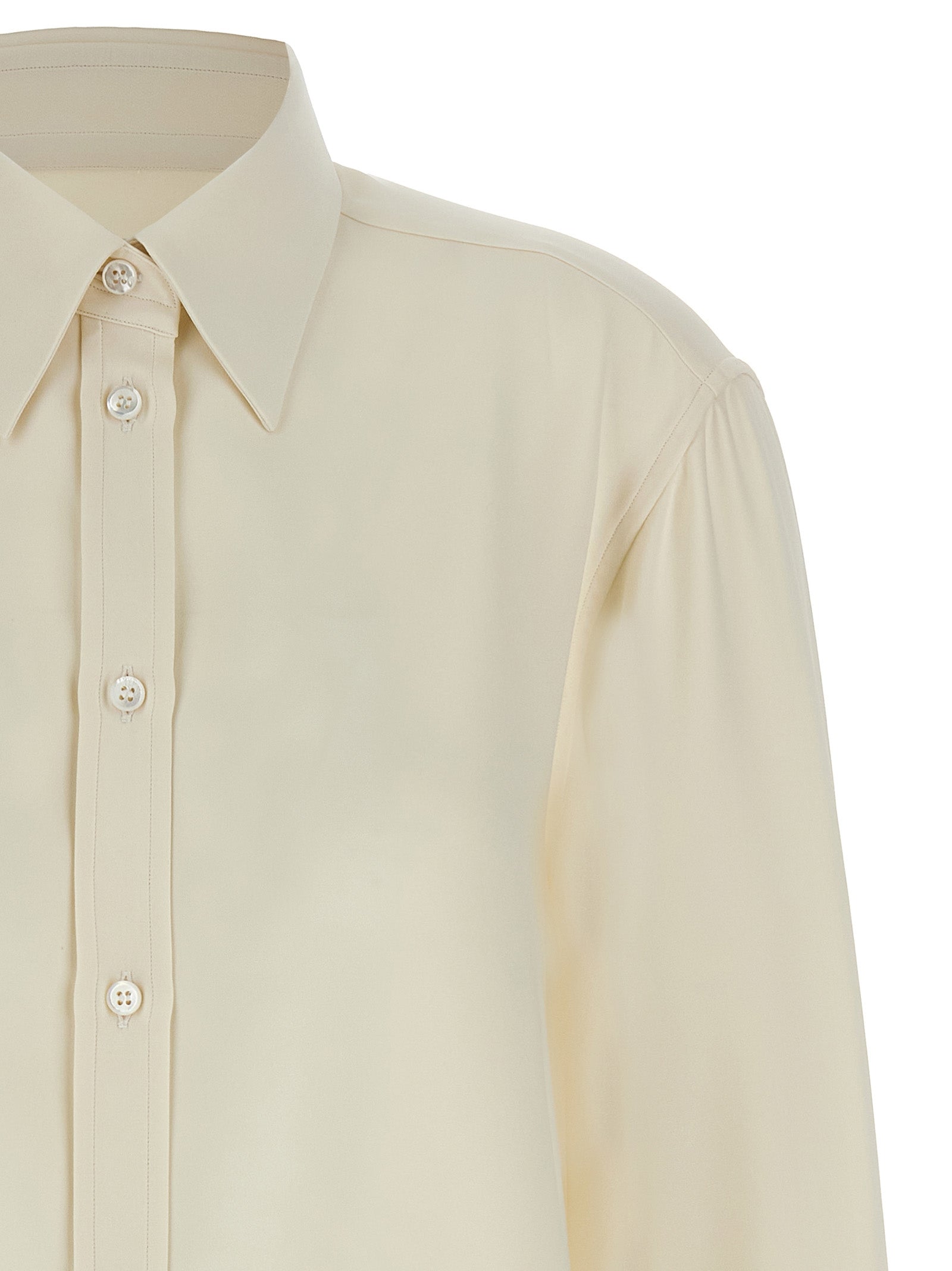 Brioni White Silk Blouse