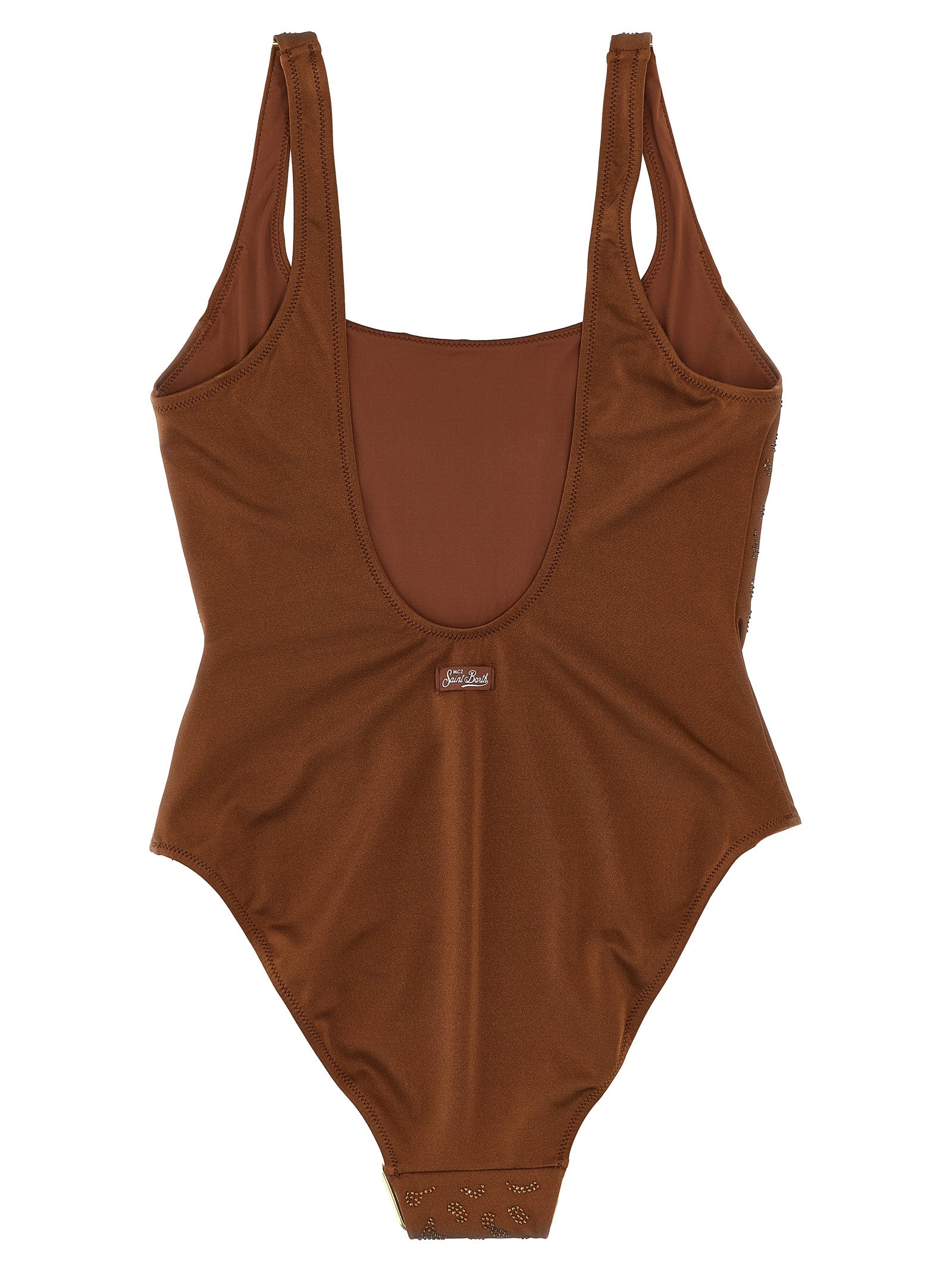 MC2 Saint Barth Brown Polyester One-Piece Swimsuit