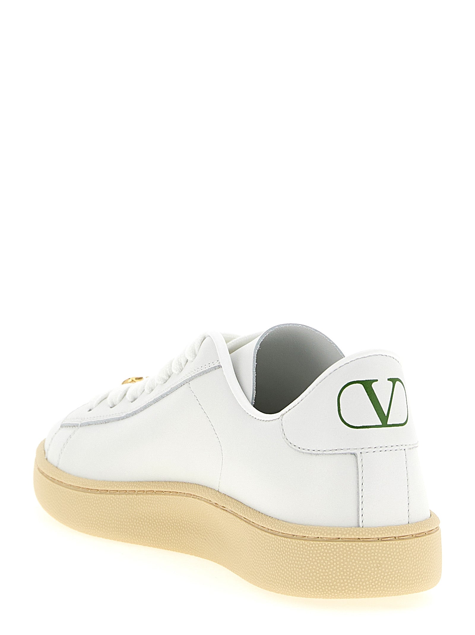 Valentino Garavani White Calfskin Sneakers