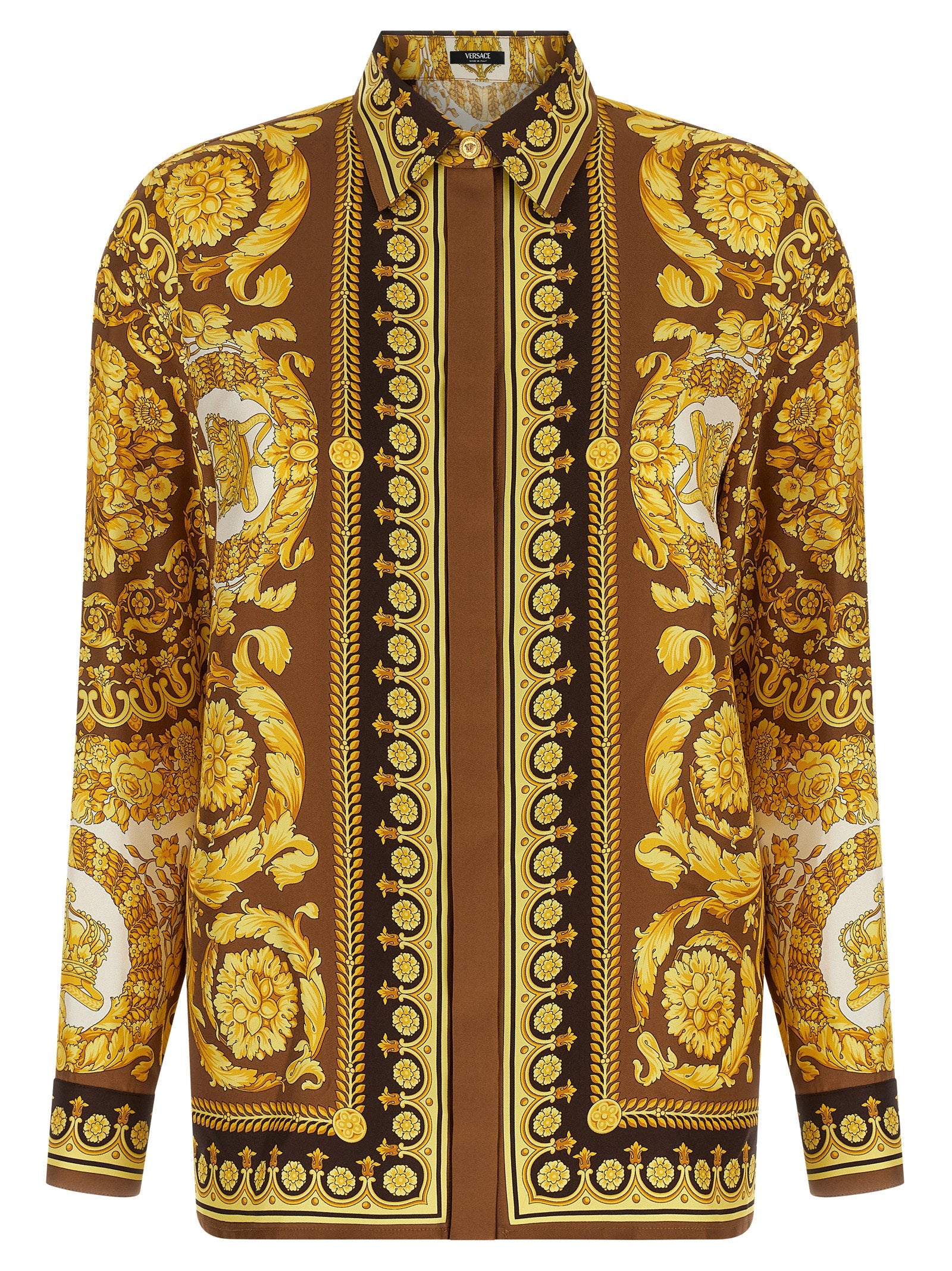 Versace Gold Silk Blouse