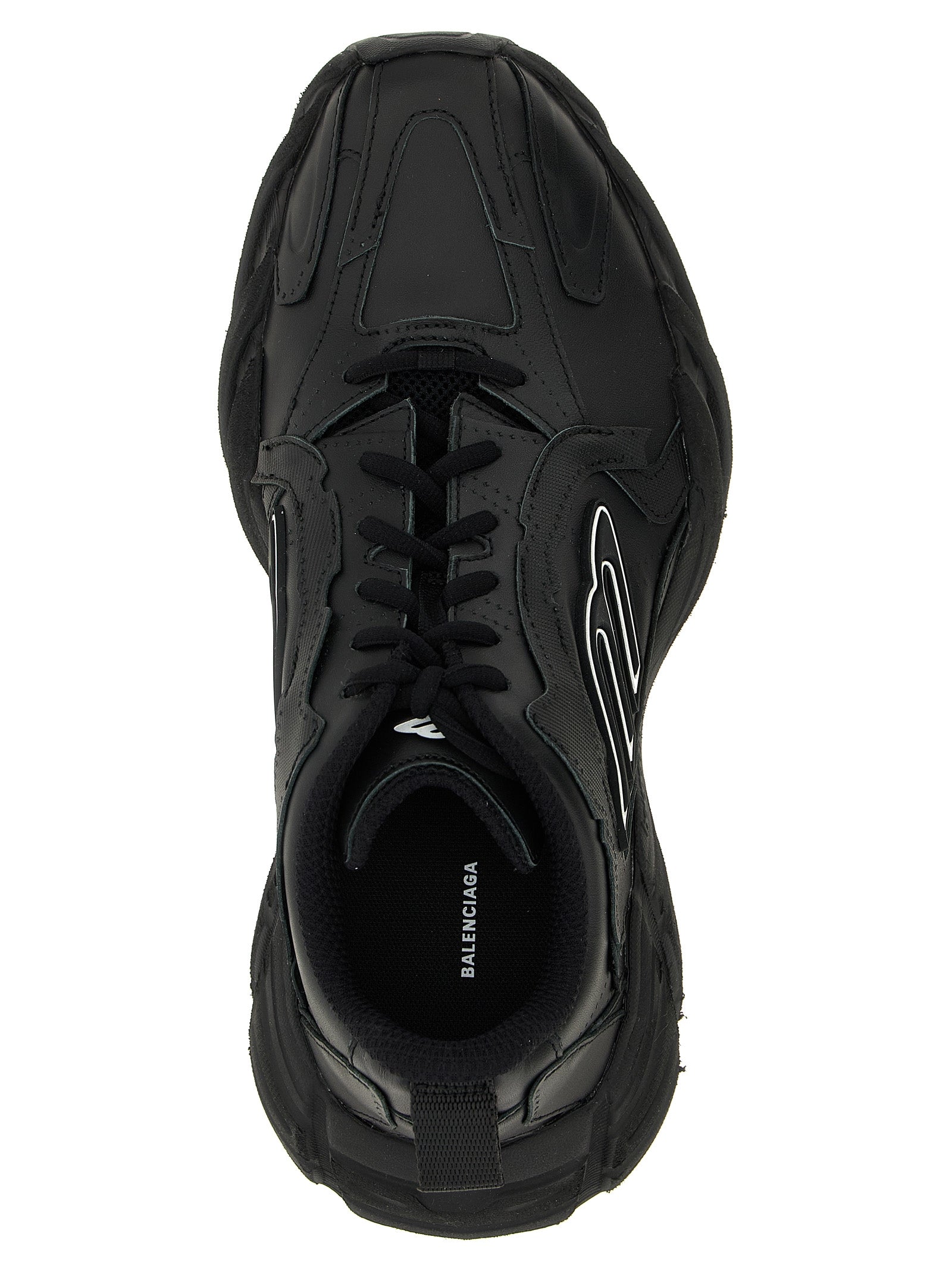 Balenciaga Black Calfskin Athletic Sneakers