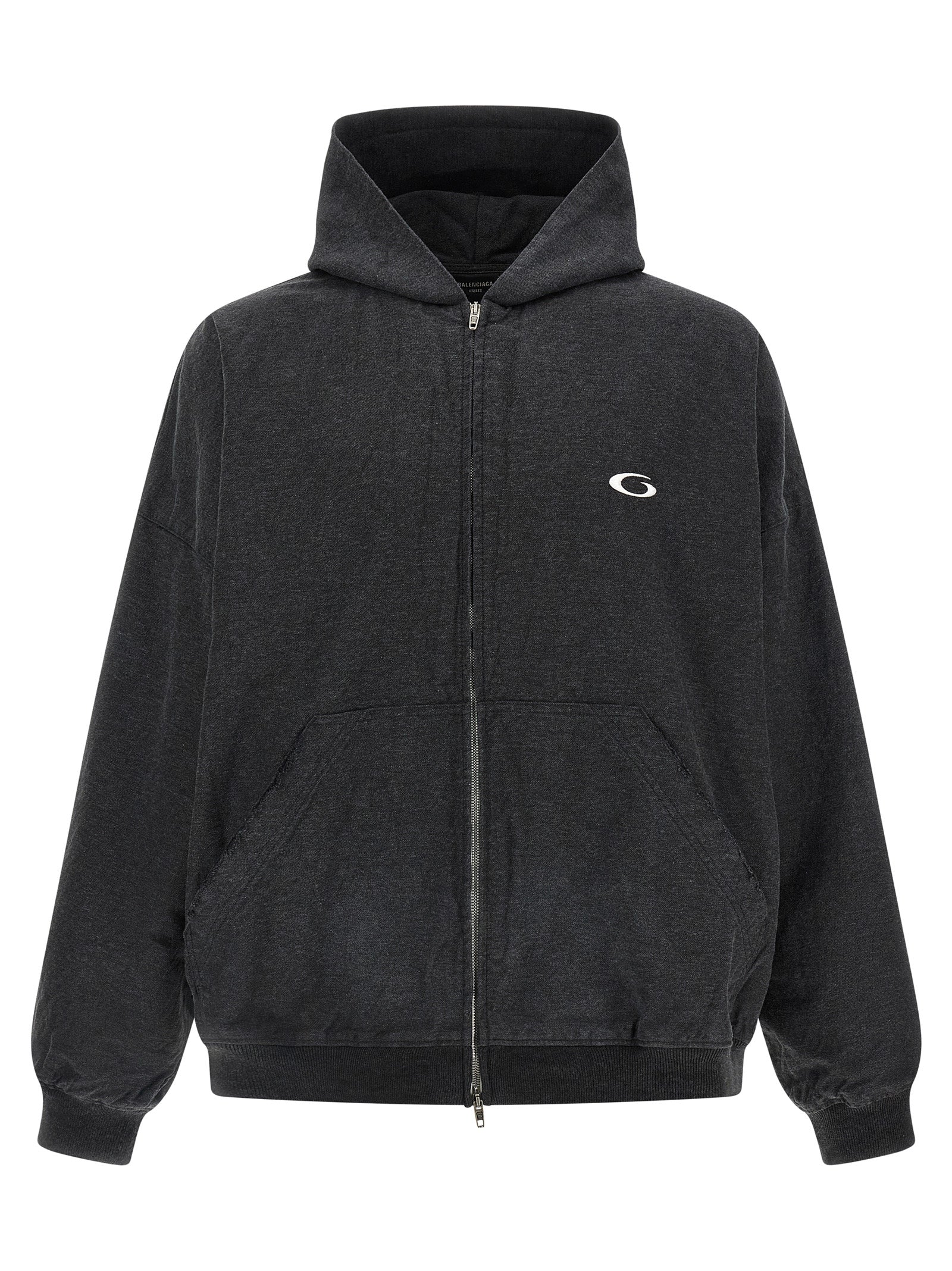 Balenciaga Gray Cotton Sweatshirt