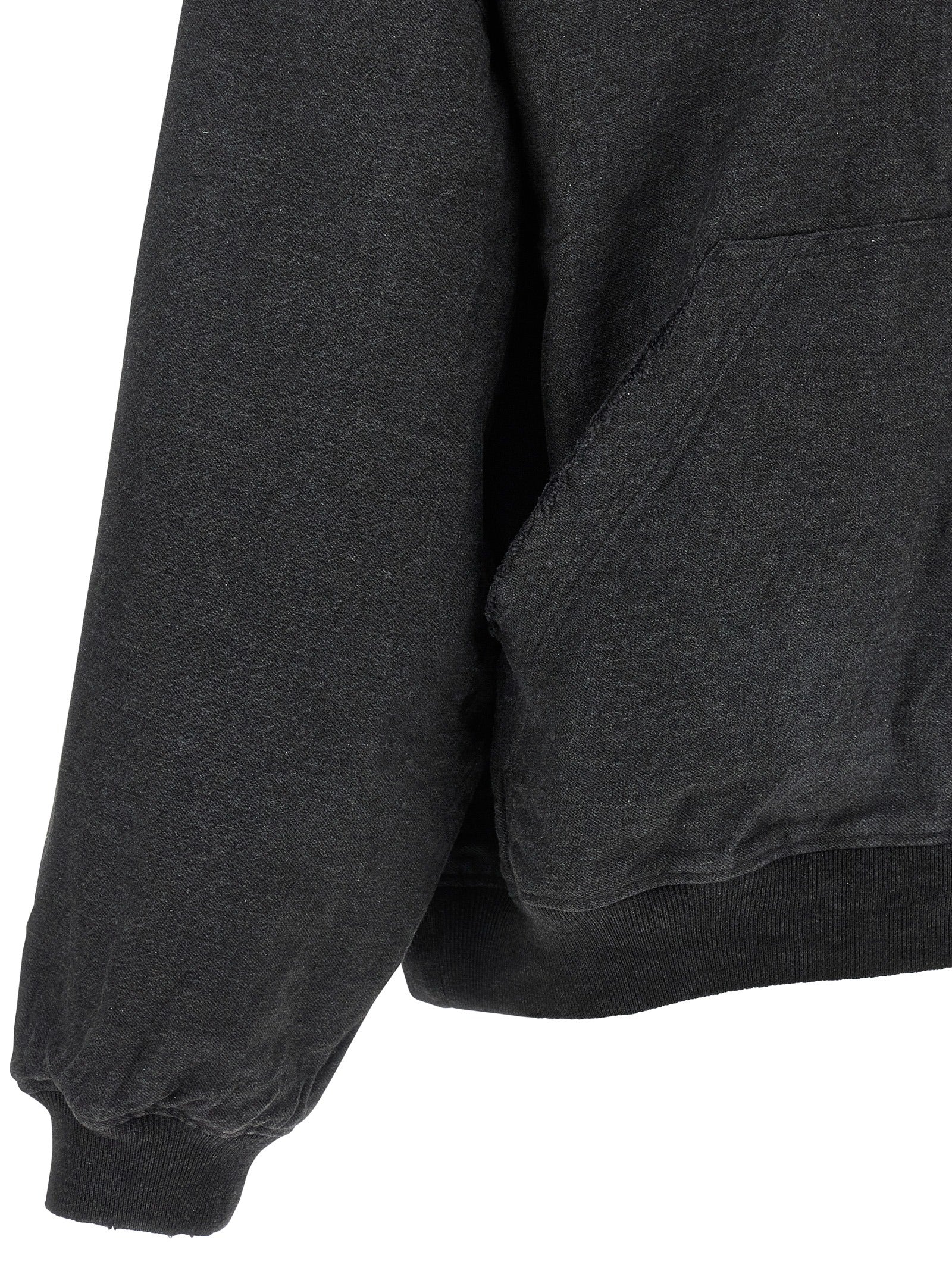 Balenciaga Gray Cotton Sweatshirt