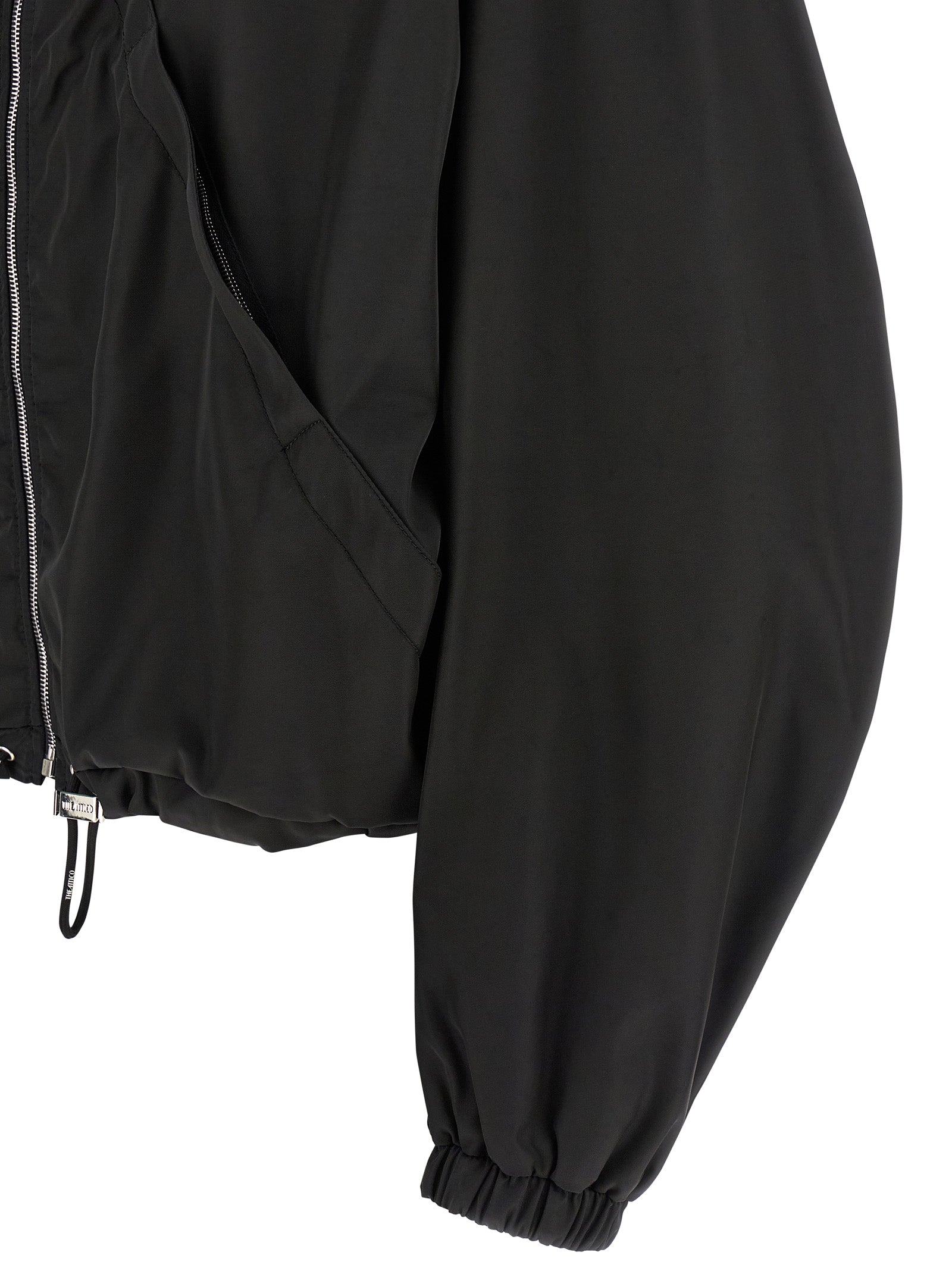 The Attico Black Polyamide Bomber