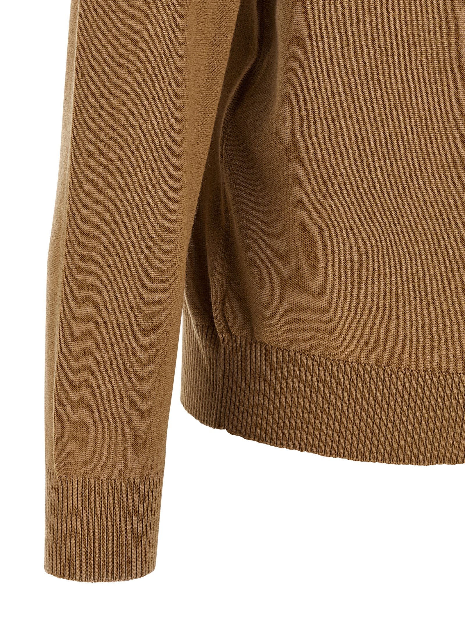 Fendi Beige Virgin Wool Cardigan