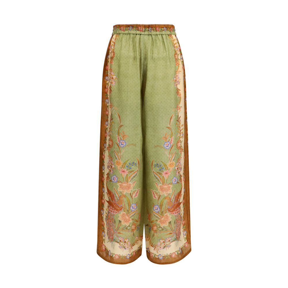 Zimmermann Multicolor Silk Casual Pants