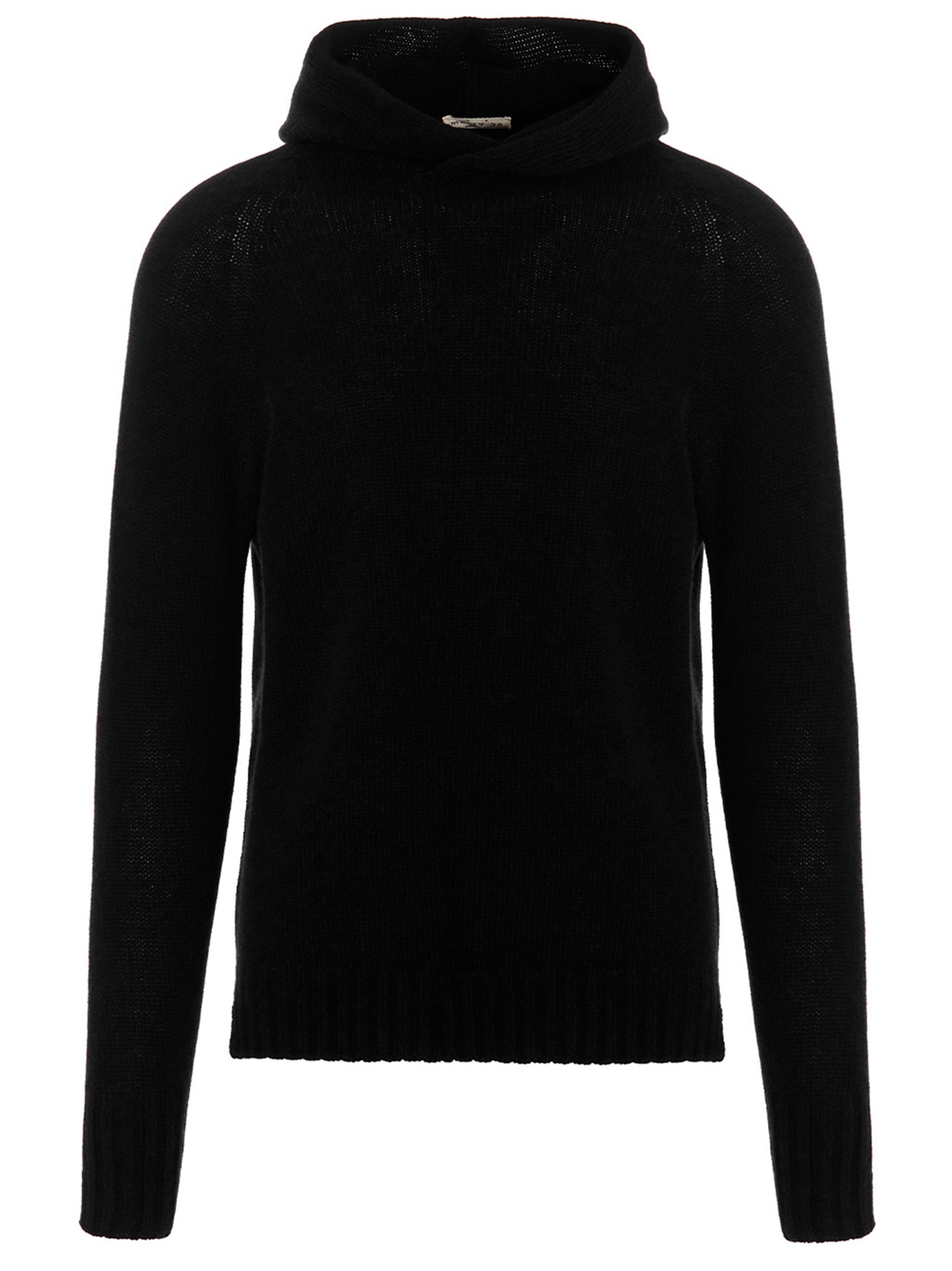 MA'RY'YA Black Virgin Wool Cardigan