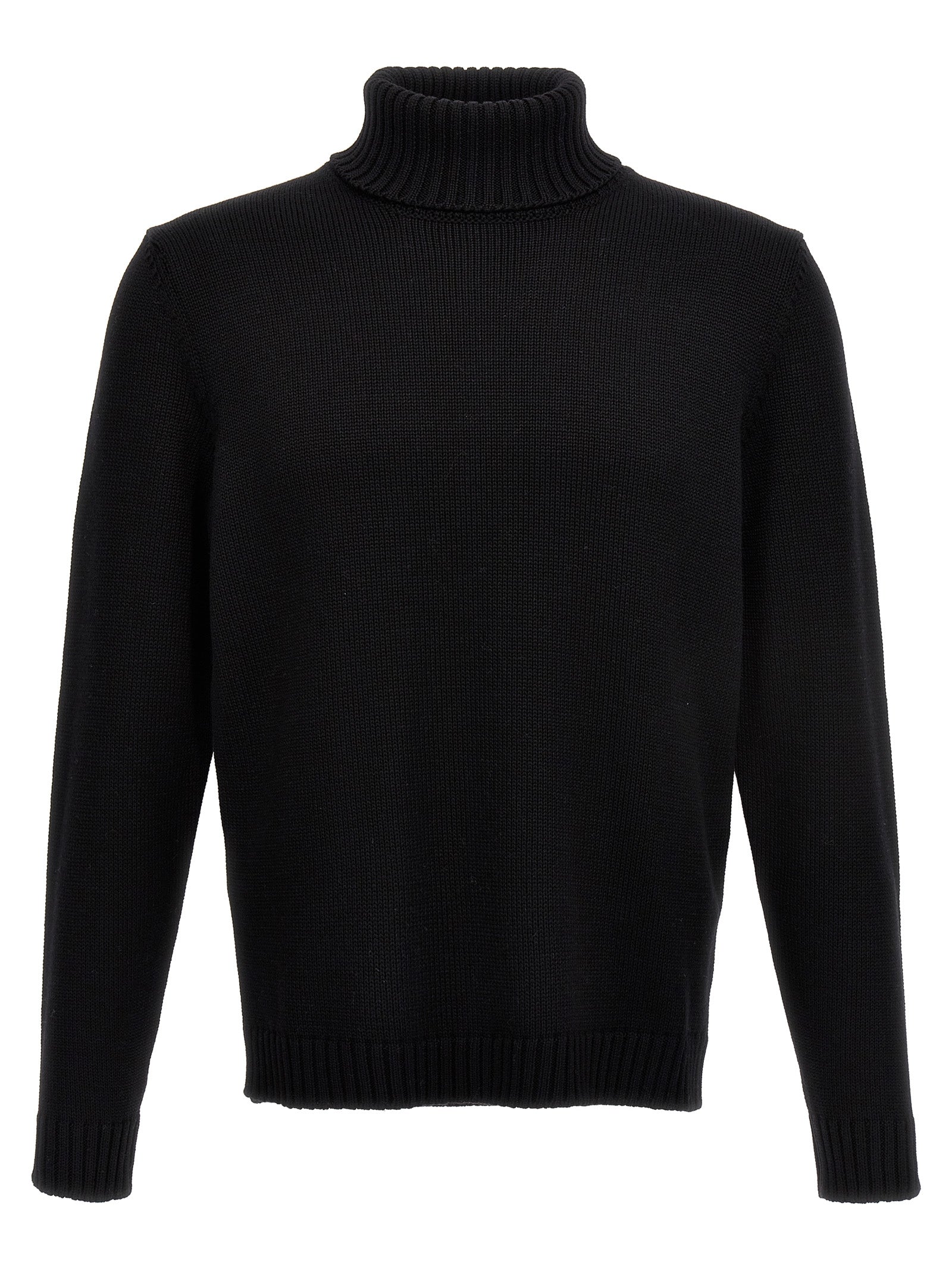ZANONE Black Virgin Wool Cardigan
