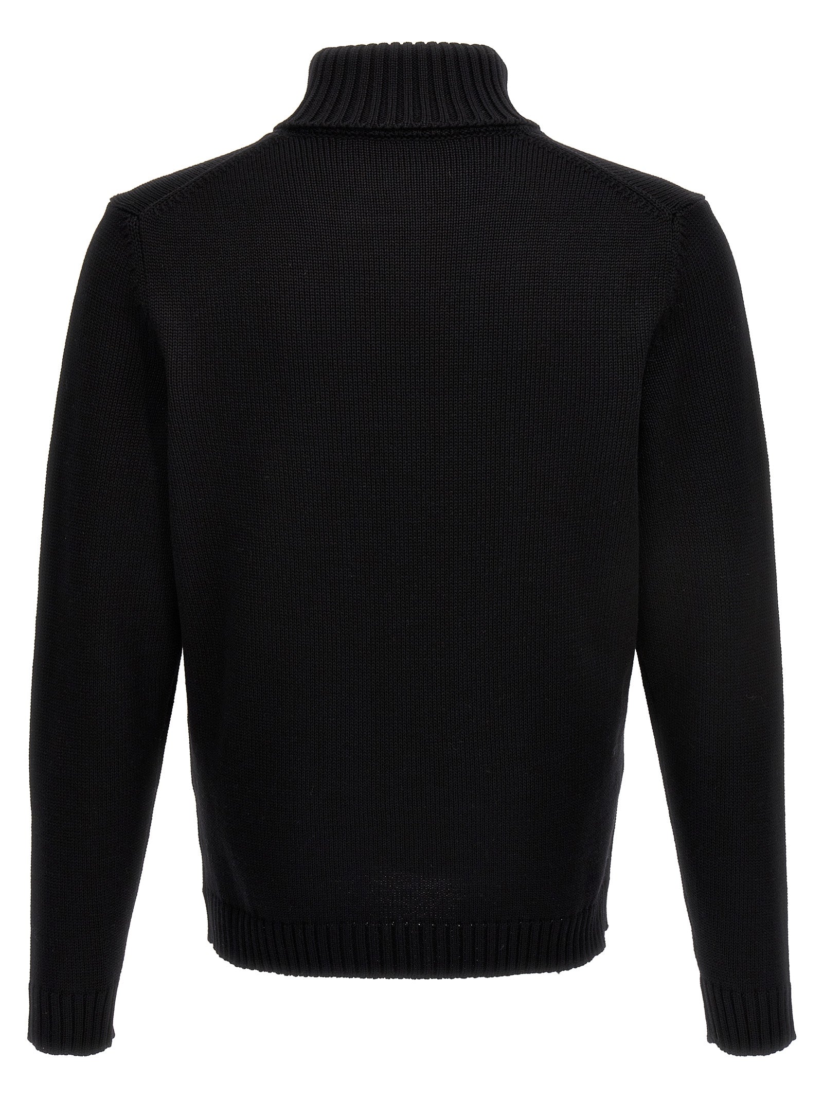 ZANONE Black Virgin Wool Cardigan
