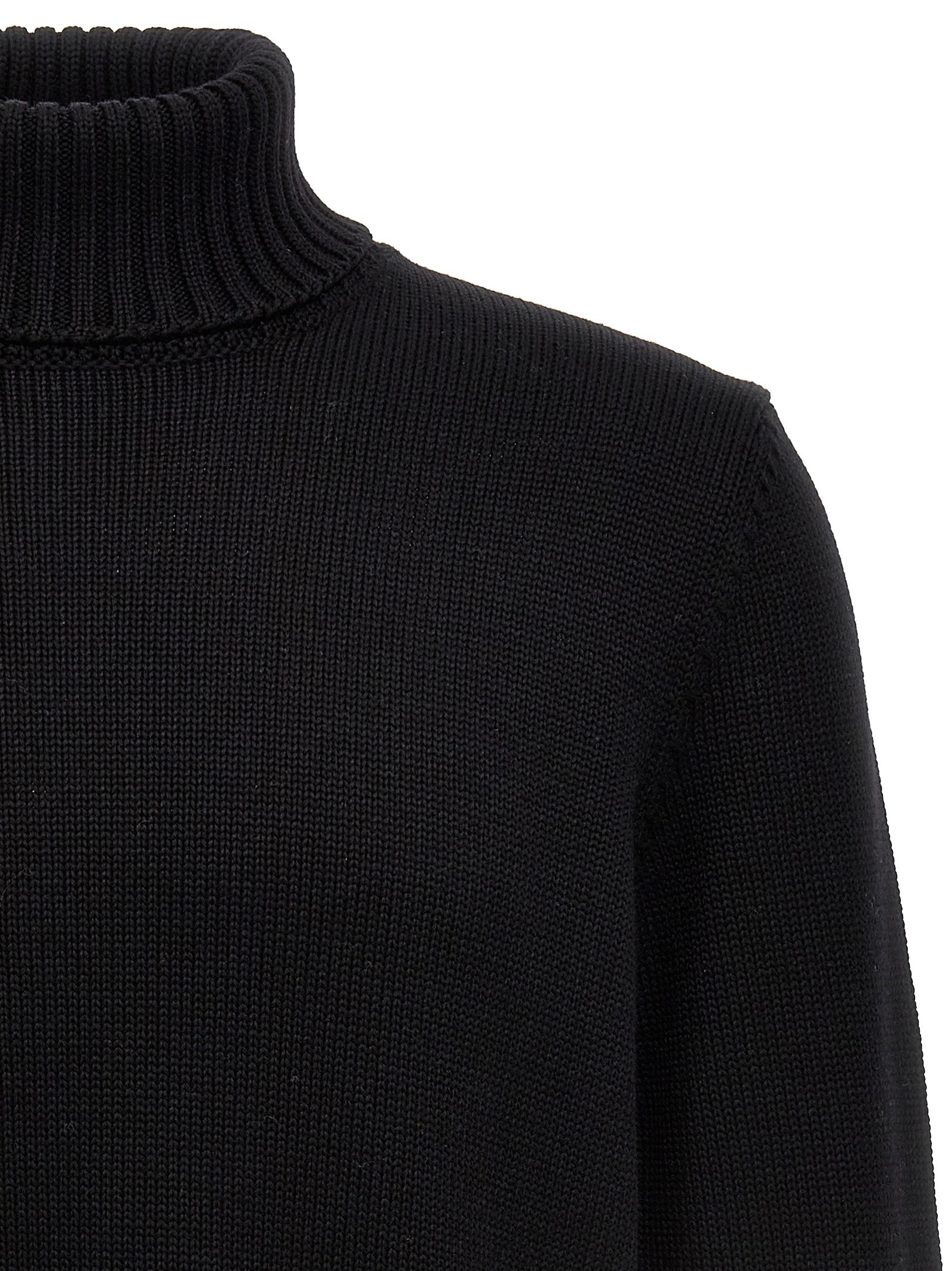 ZANONE Black Virgin Wool Cardigan