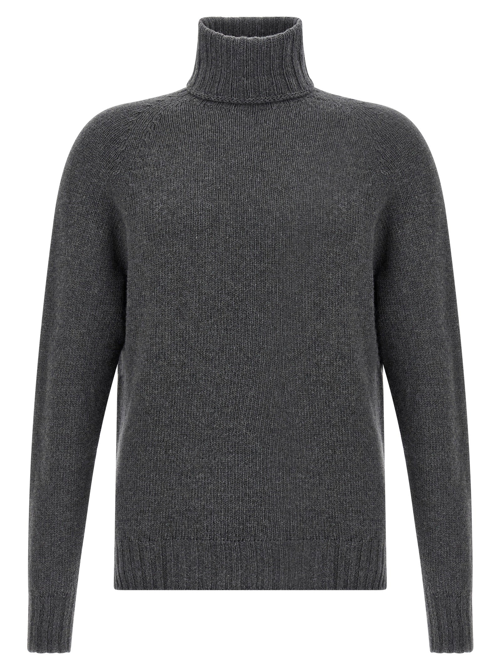 MA'RY'YA Gray Virgin Wool Cardigan