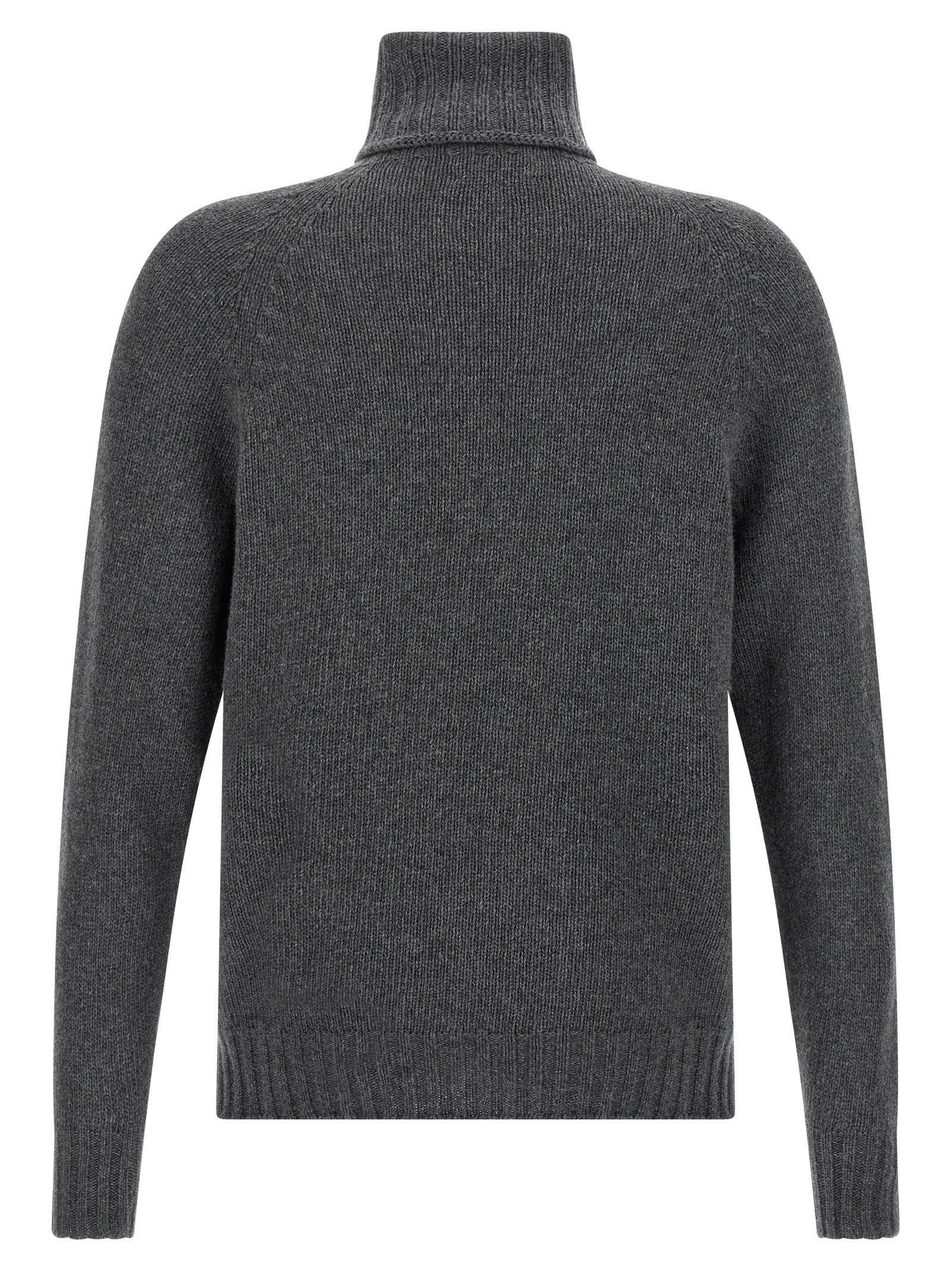 MA'RY'YA Gray Virgin Wool Cardigan