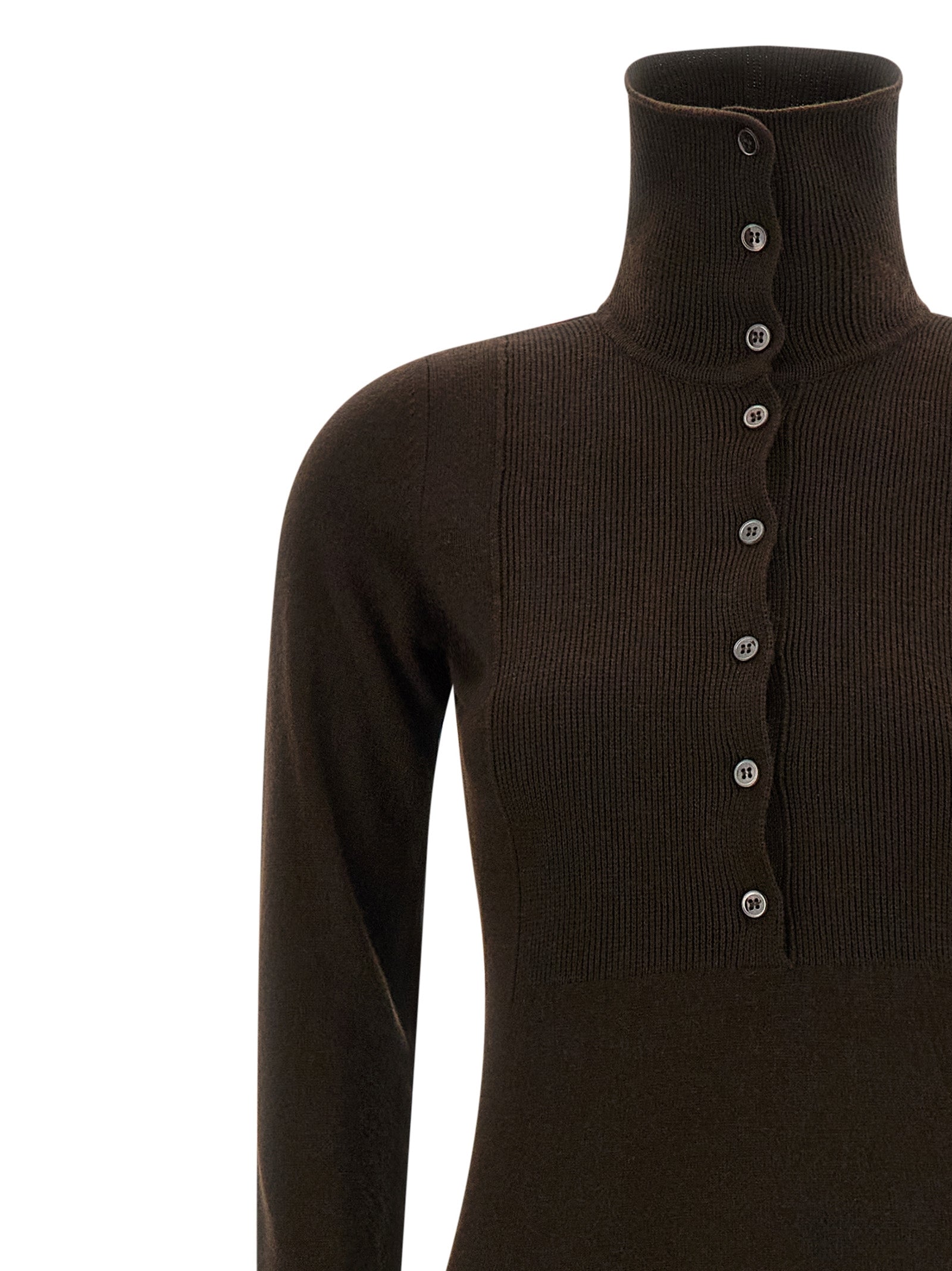 Tom Ford Brown Cashmere Long Dress