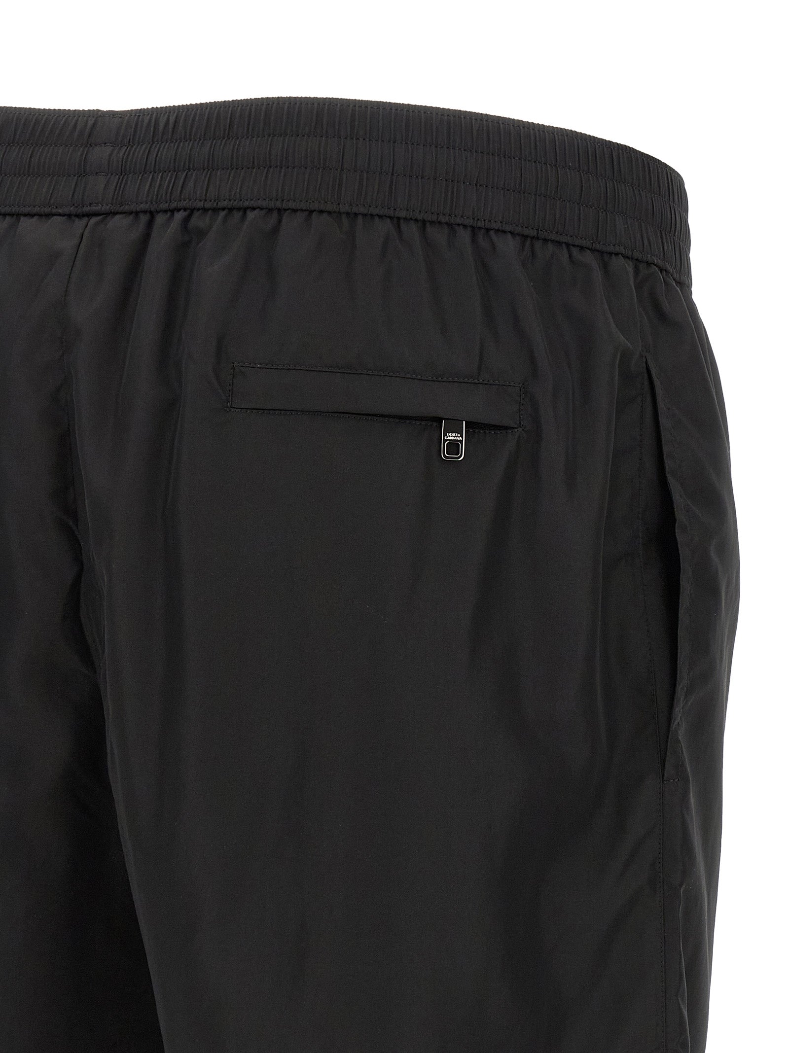 Dolce & Gabbana Black Polyamide Swim Shorts