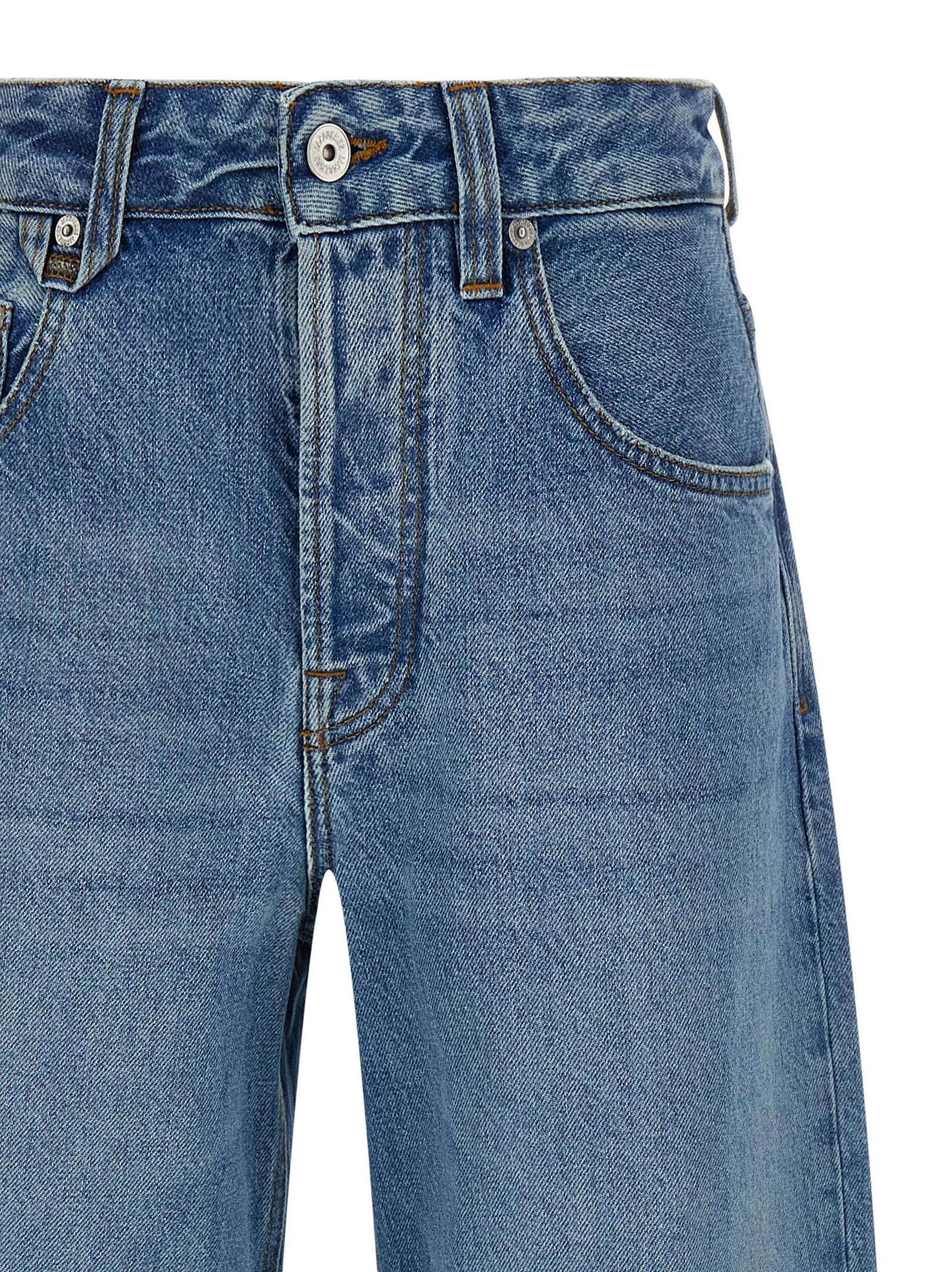 Jacquemus Blue Cotton Jeans Denim