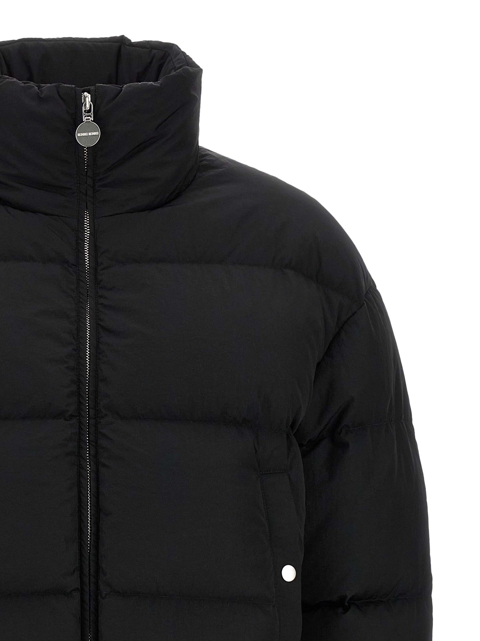 IENKI IENKI Black Nylon Full-Length Jacket