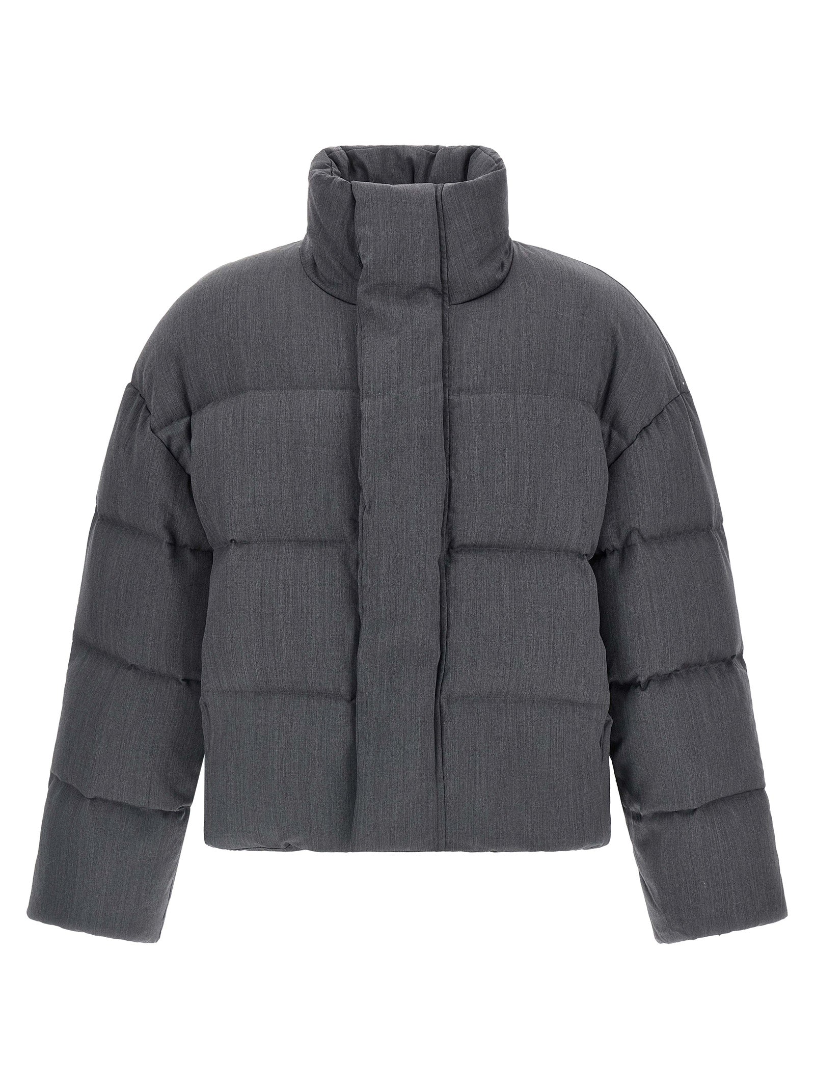 Entire Studios Gray Wool Full-Length Jacket