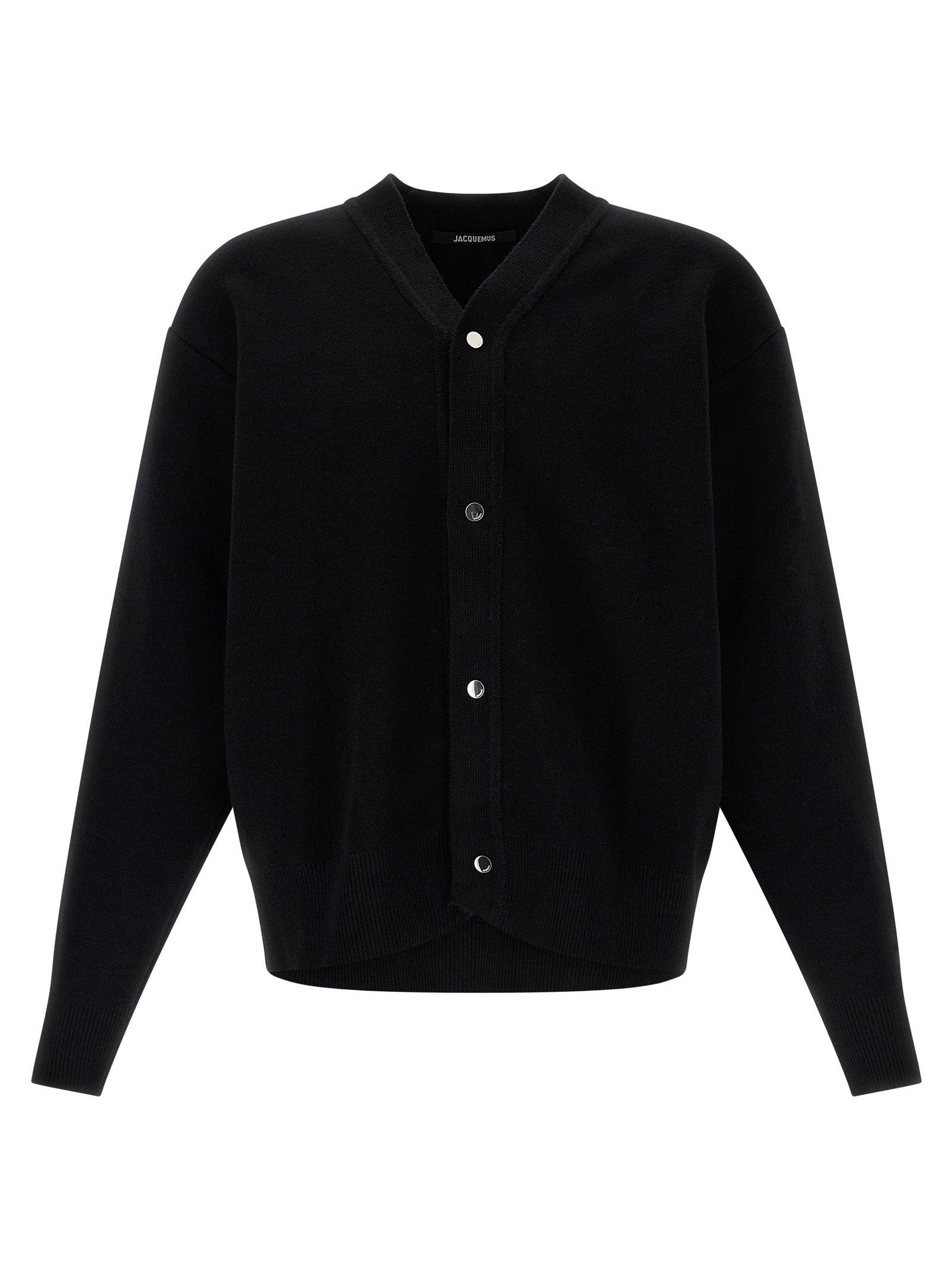 Jacquemus Black Merino Wool Cardigan