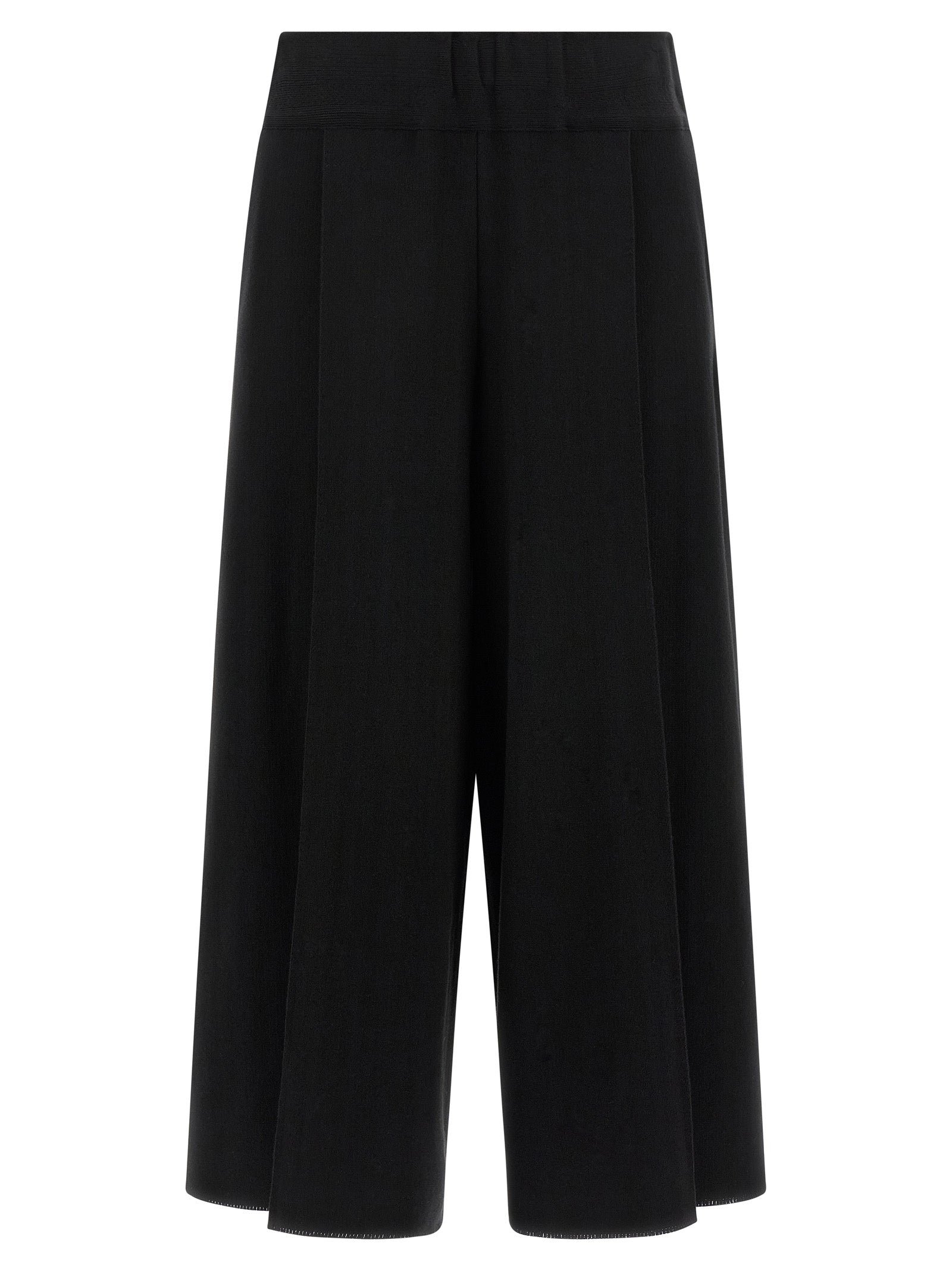 Issey Miyake Black Cotton Casual Pants