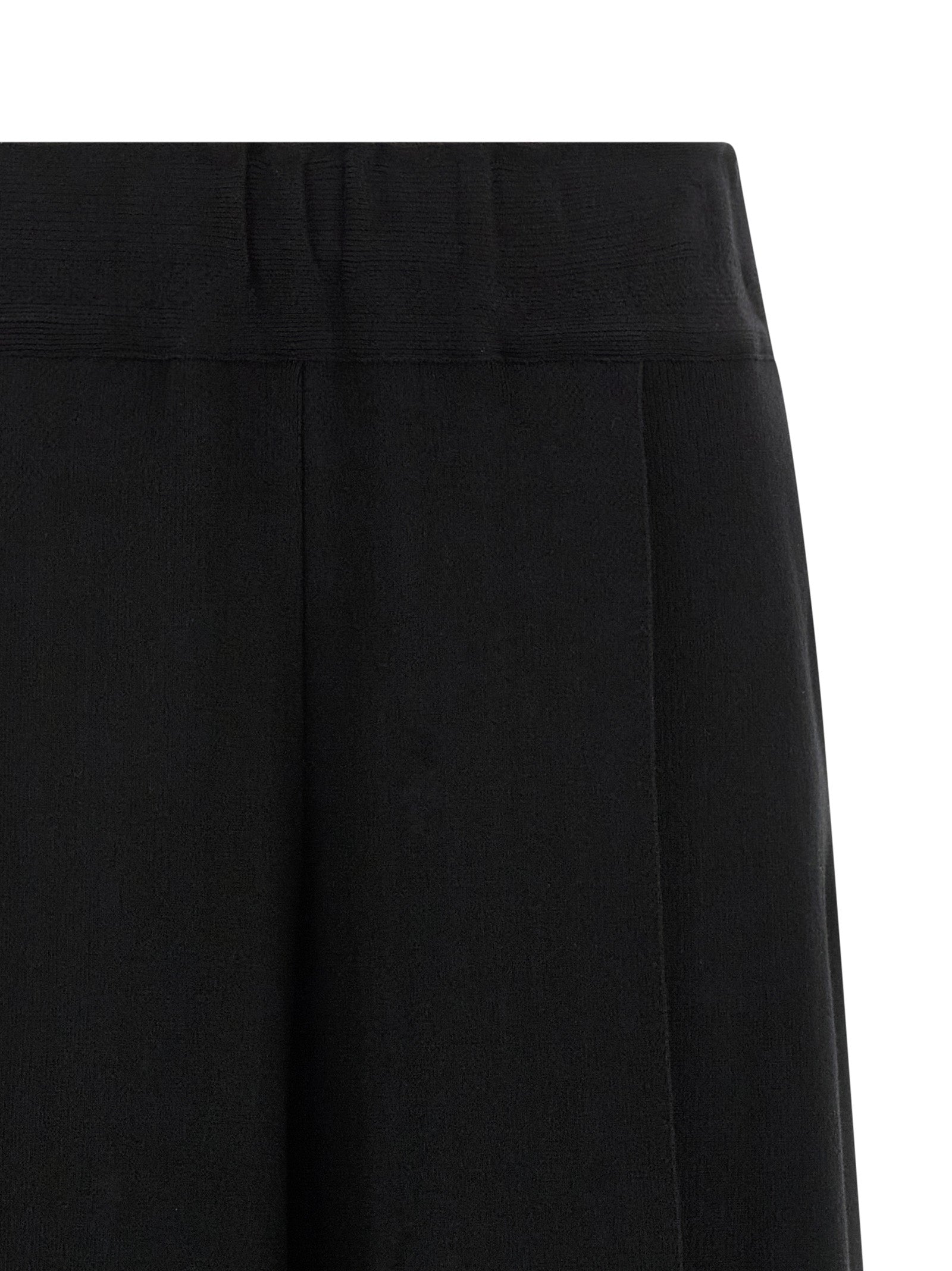 Issey Miyake Black Cotton Casual Pants