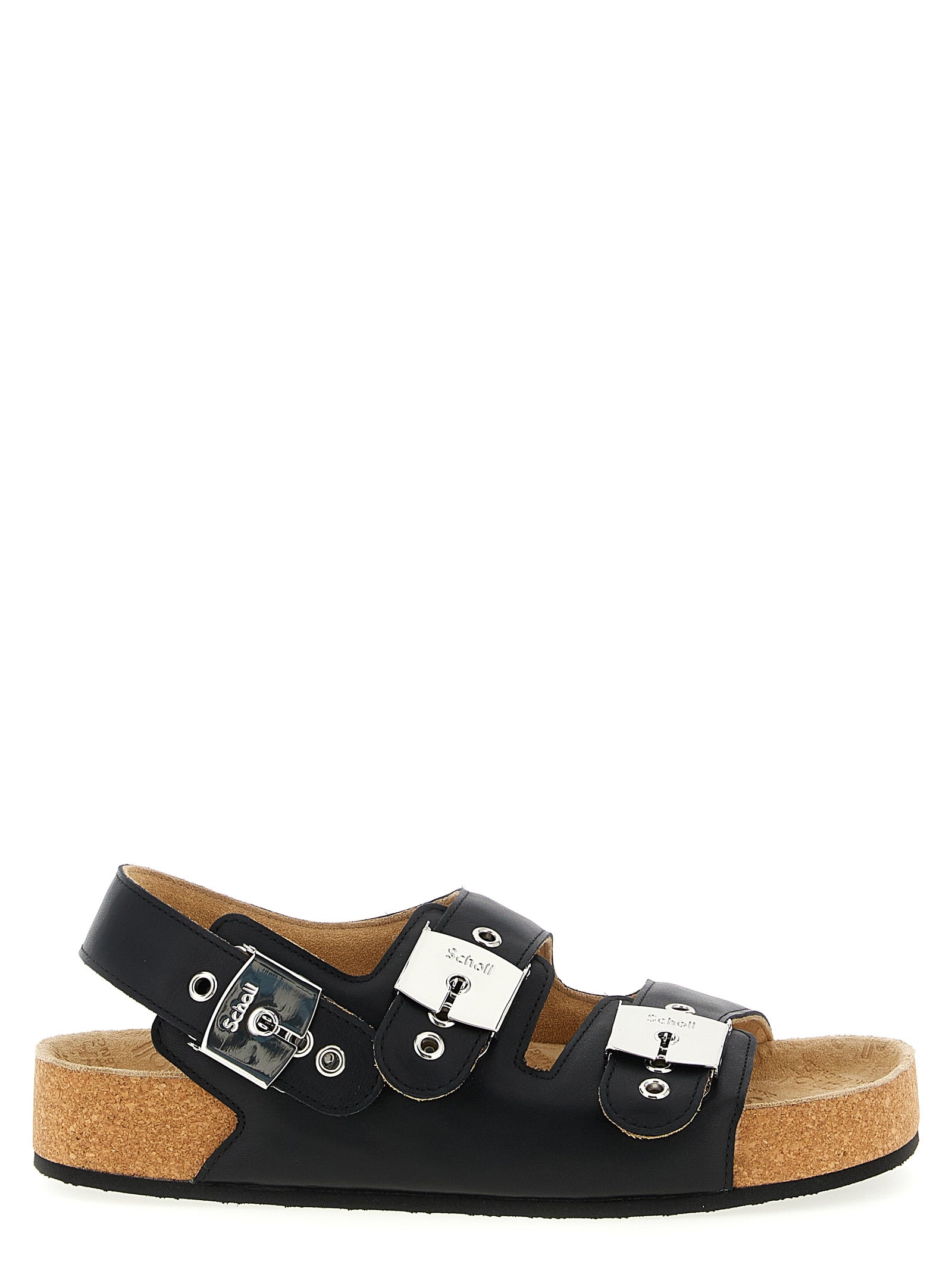 Balenciaga Black Calfskin Backstrap Sandal