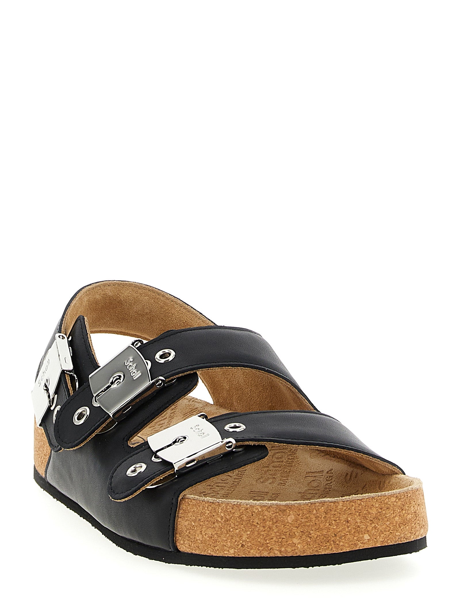 Balenciaga Black Calfskin Backstrap Sandal