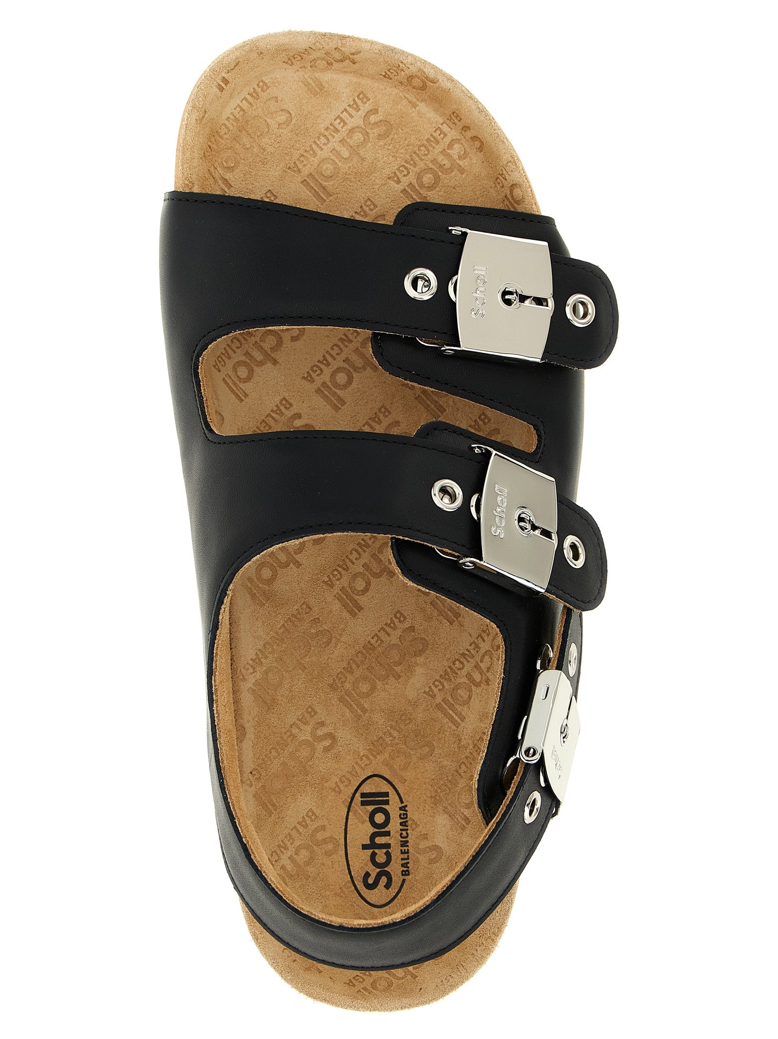 Balenciaga Black Calfskin Backstrap Sandal