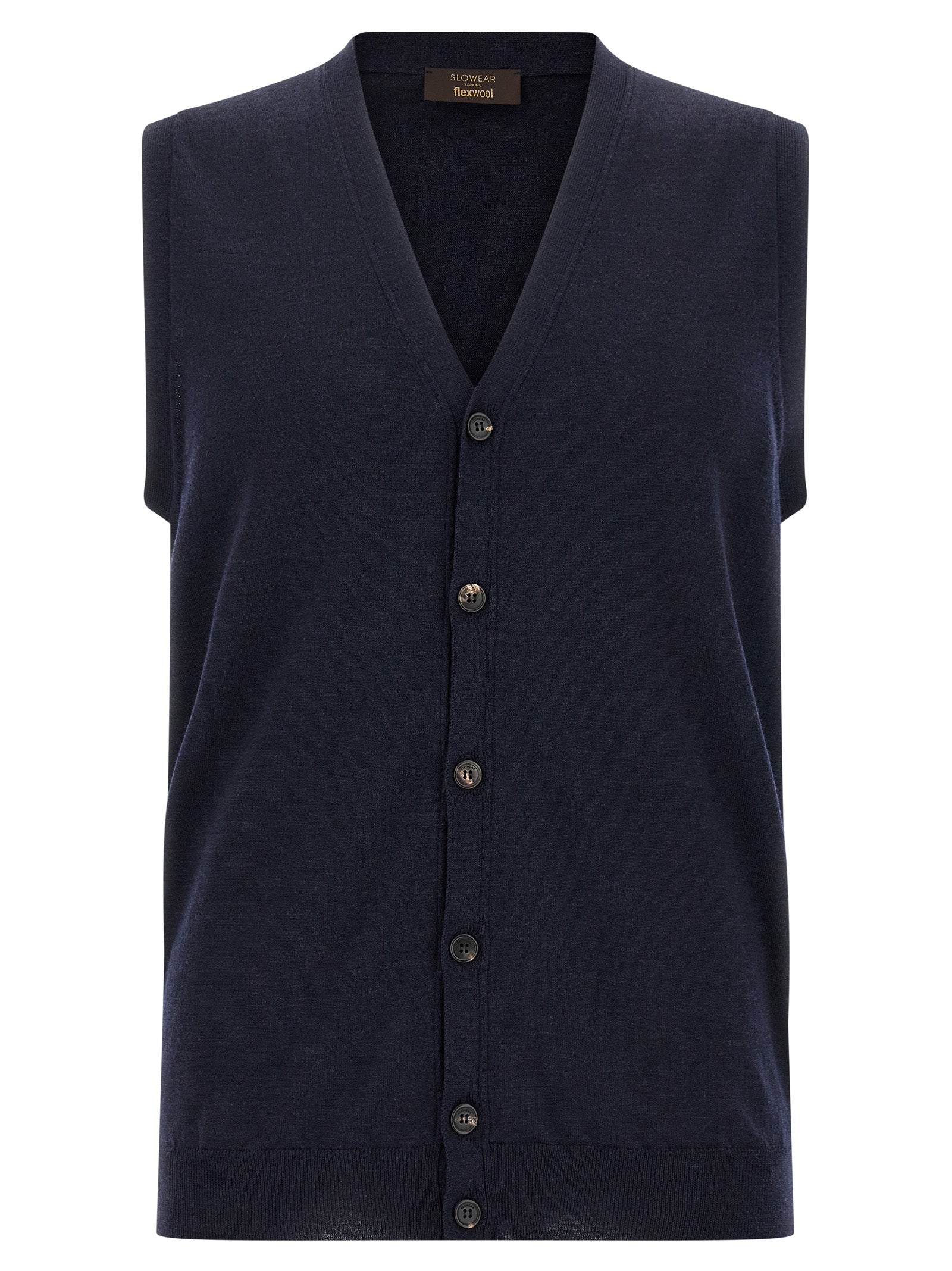 ZANONE Blue Virgin Wool Cardigan