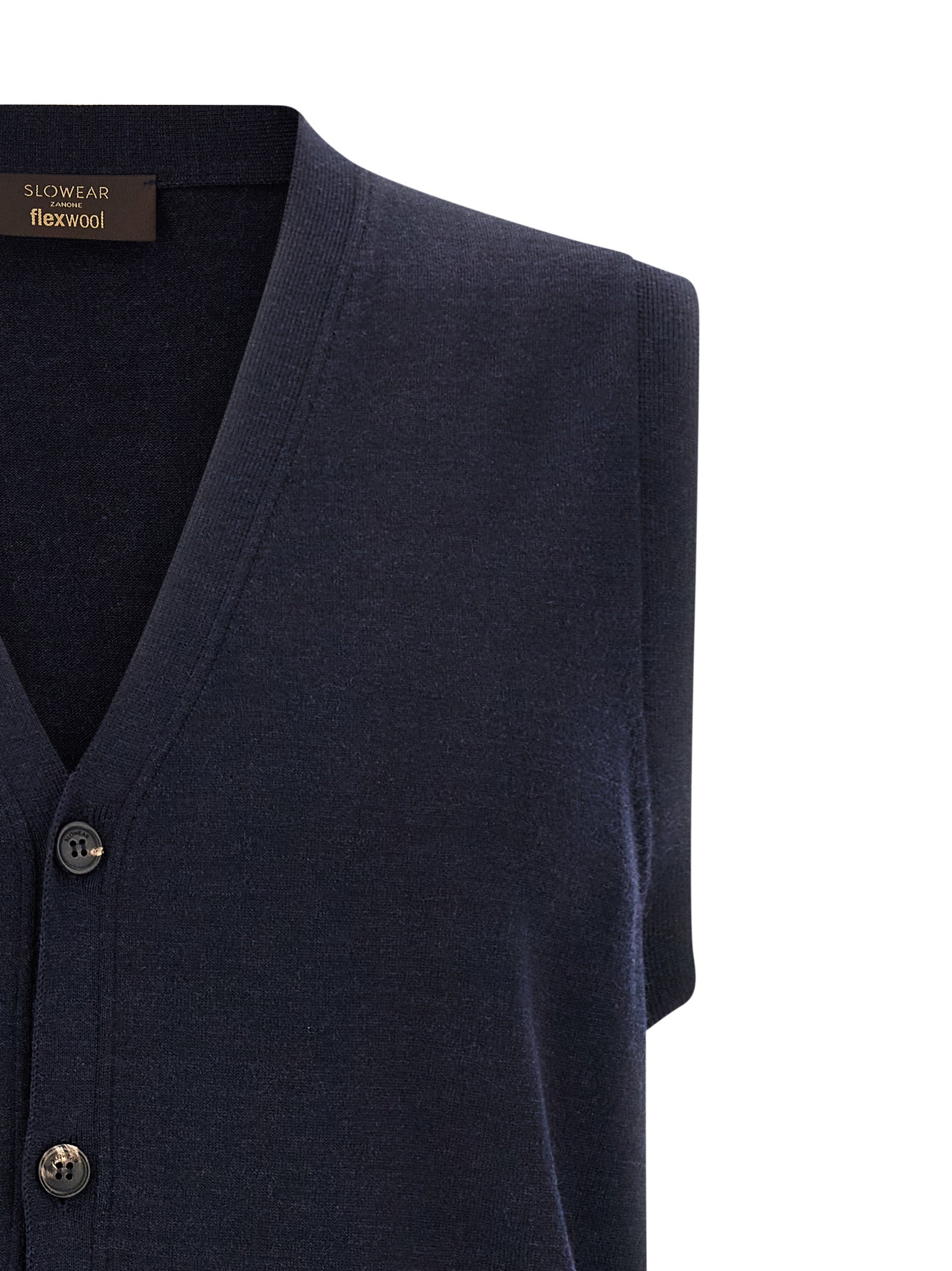 ZANONE Blue Virgin Wool Cardigan