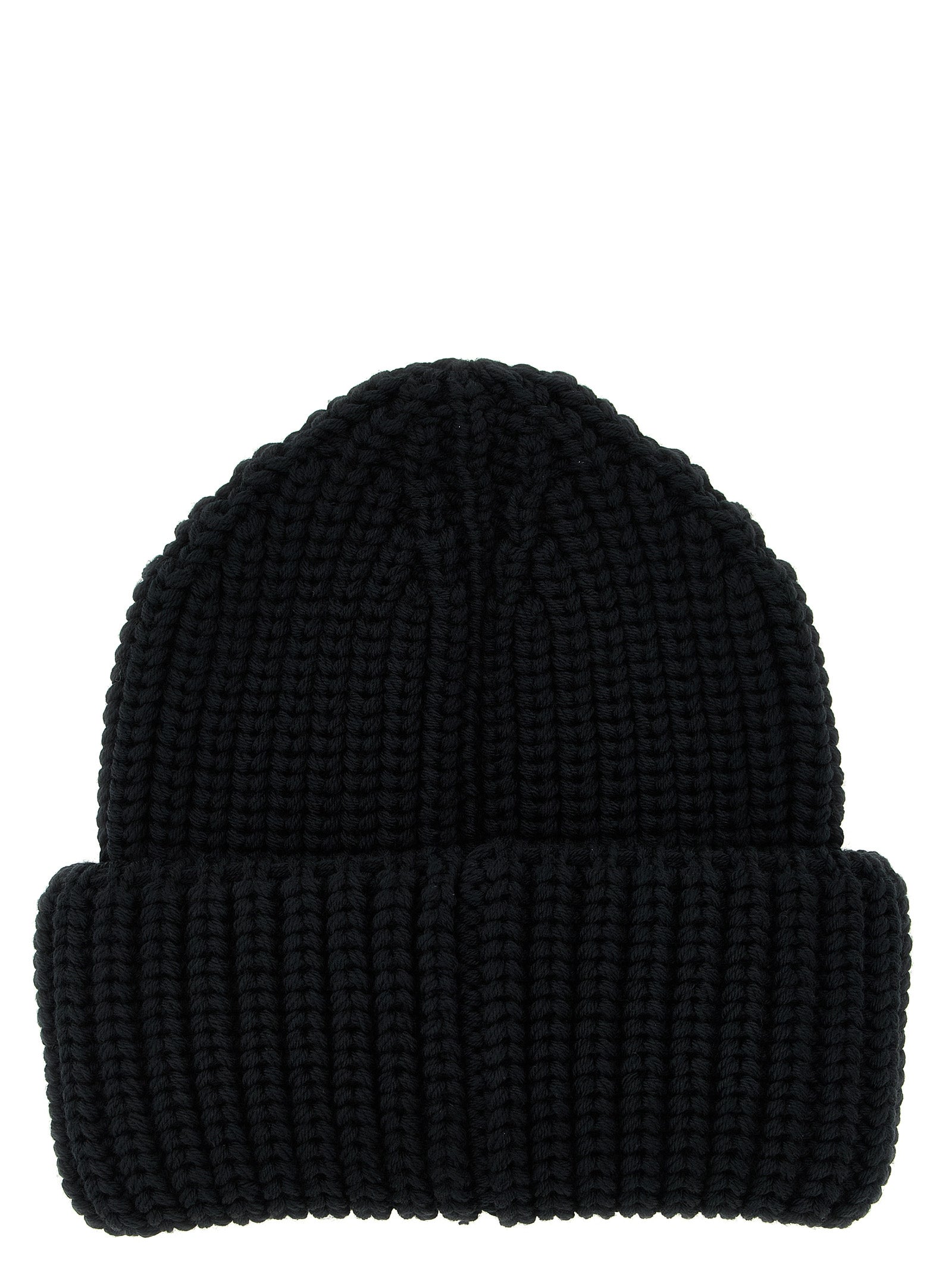 Moncler Grenoble Black Virgin Wool Beanie