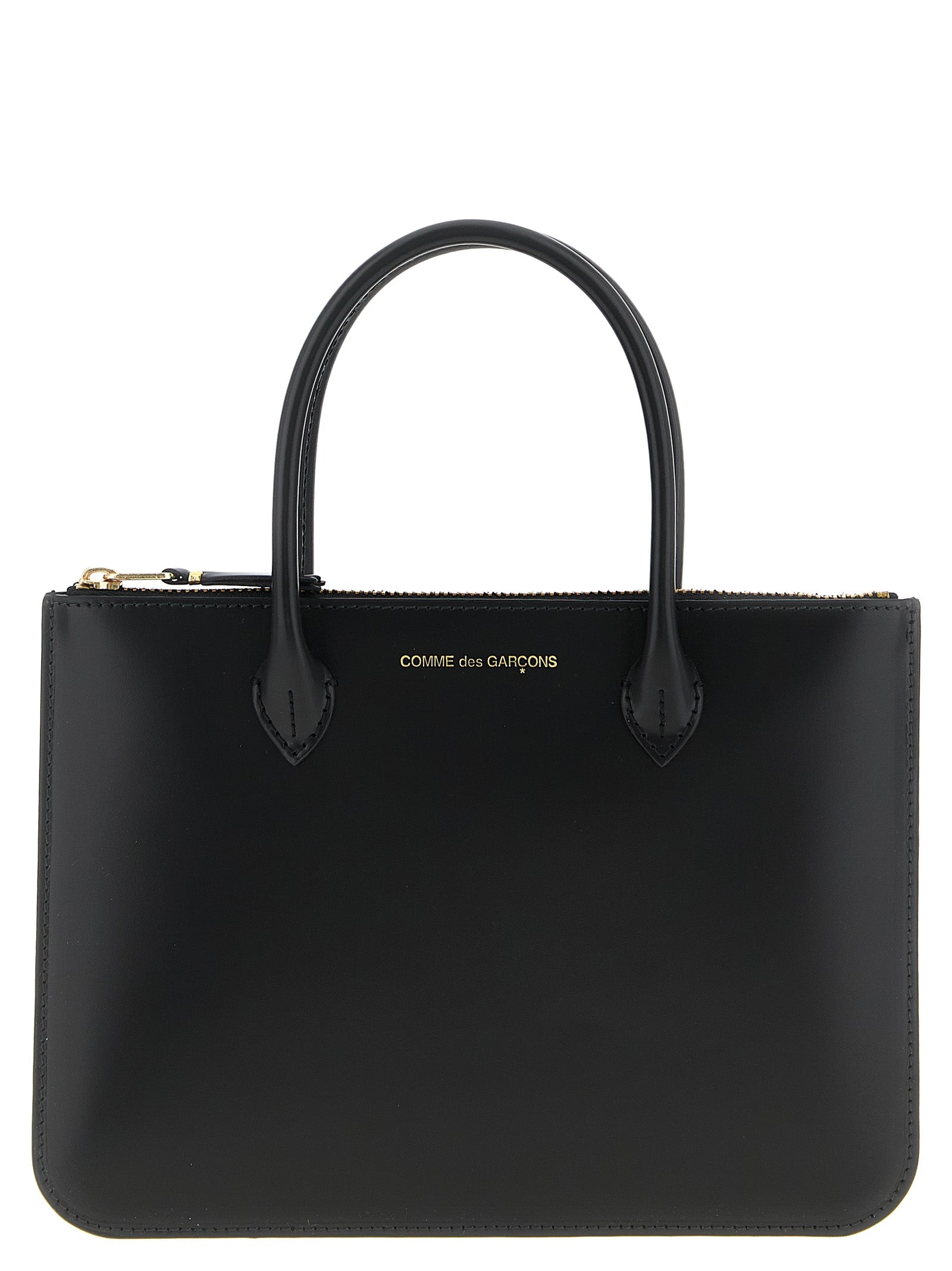 Comme Des Garçons Black Cowhide Handbag