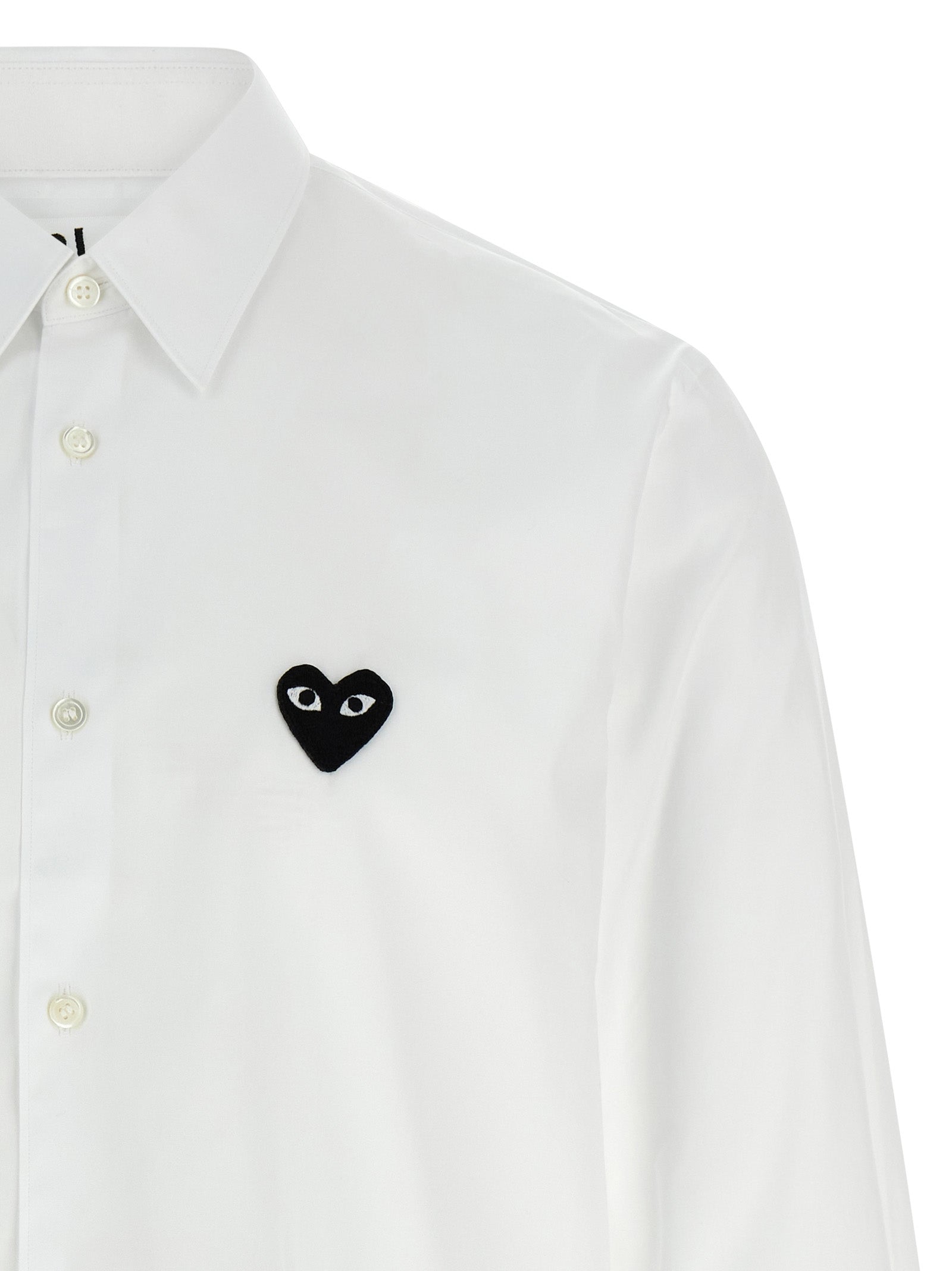 Comme Des Garçons Play White Cotton Blouse