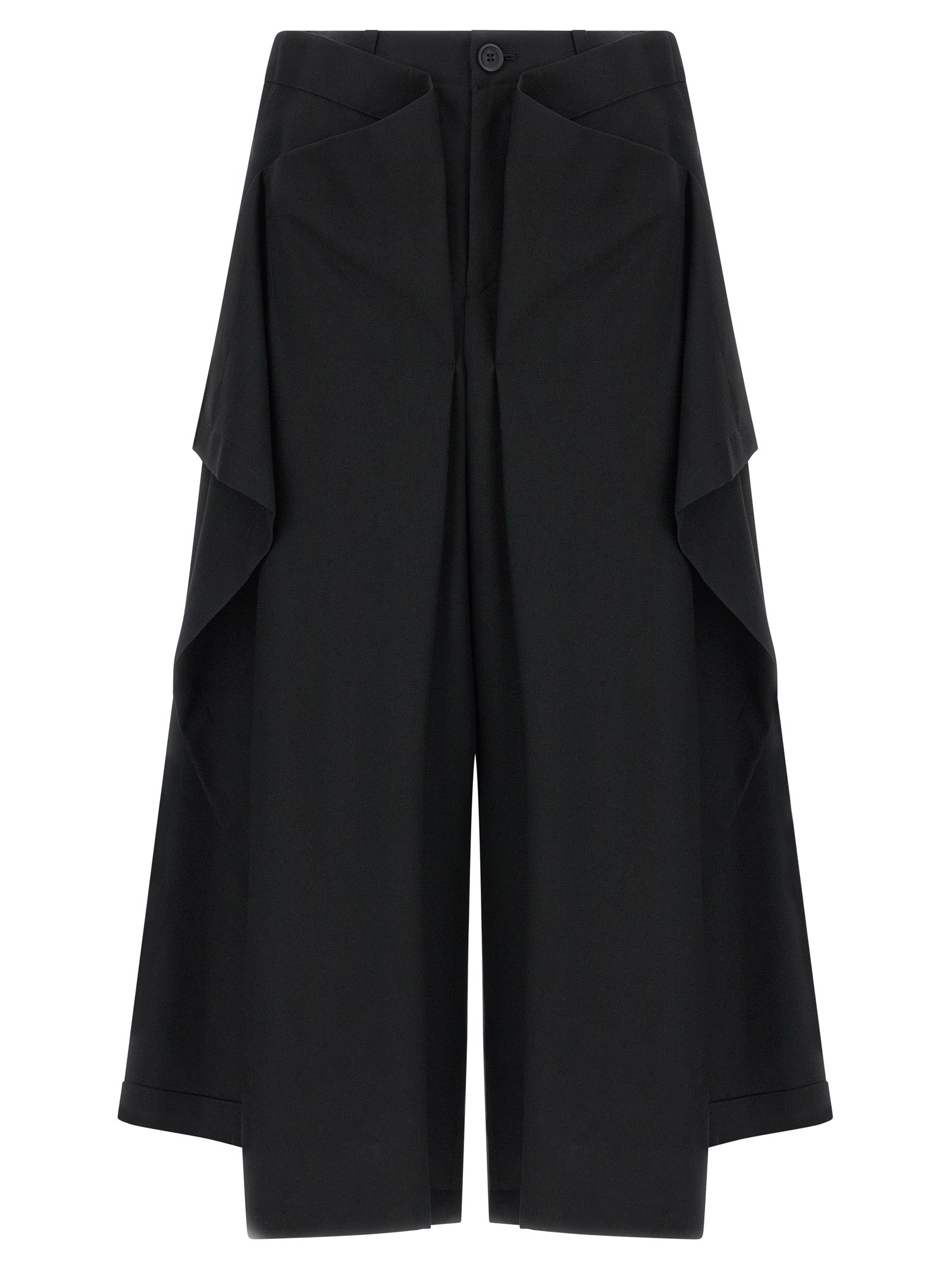 Issey Miyake Black Wool Casual Pants