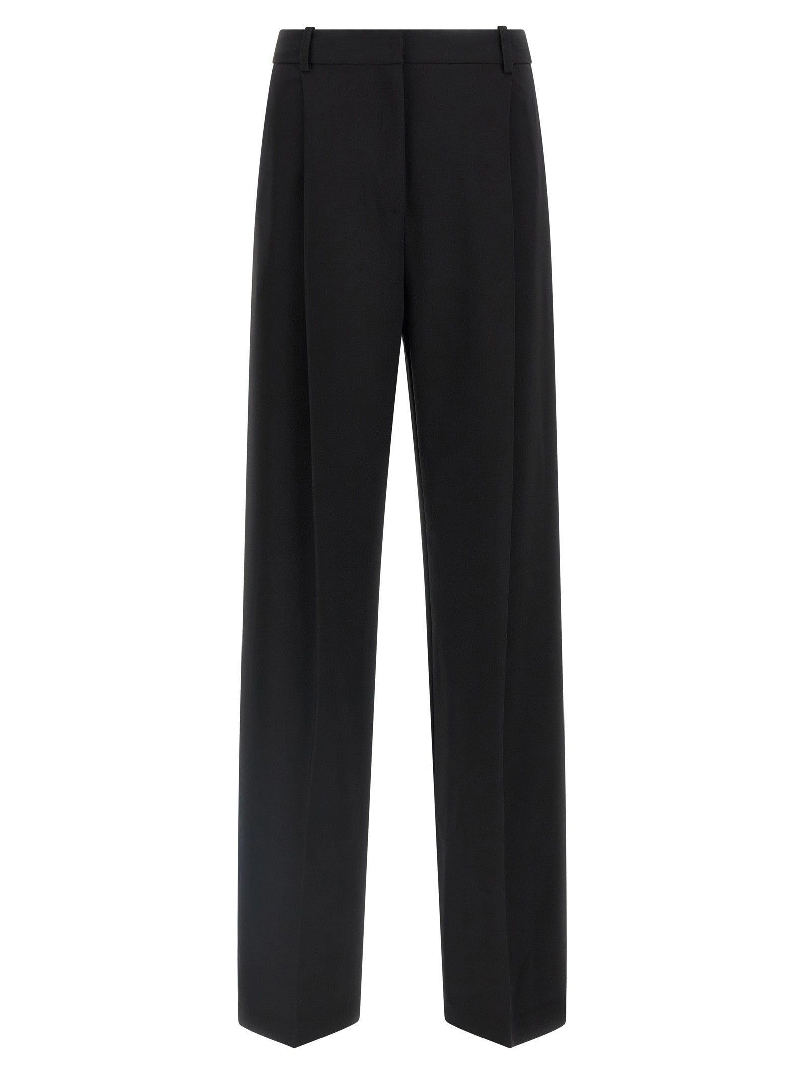 Elisabetta Franchi Black Polyester Casual Pants