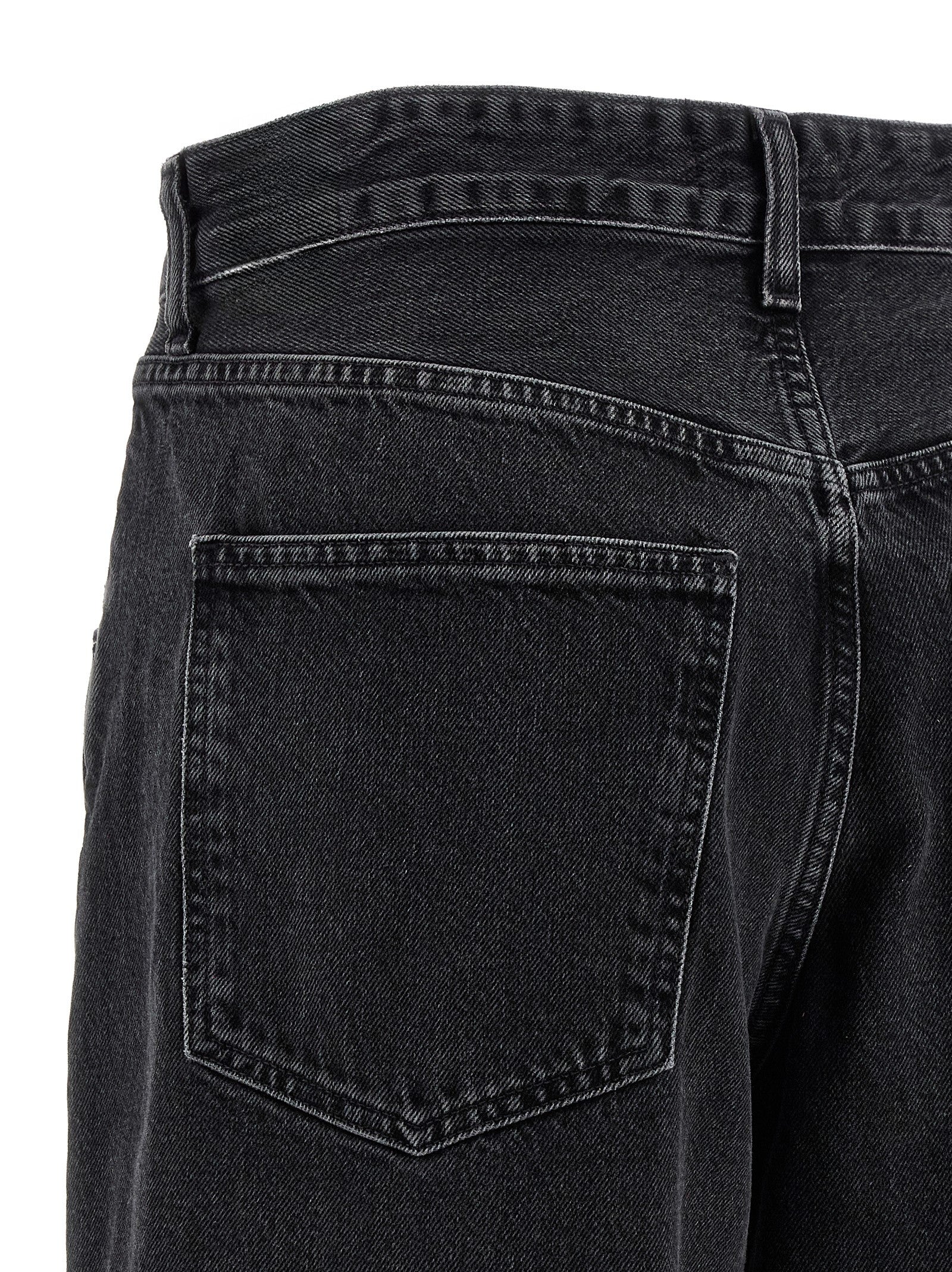 Agolde Black Cotton Jeans Denim