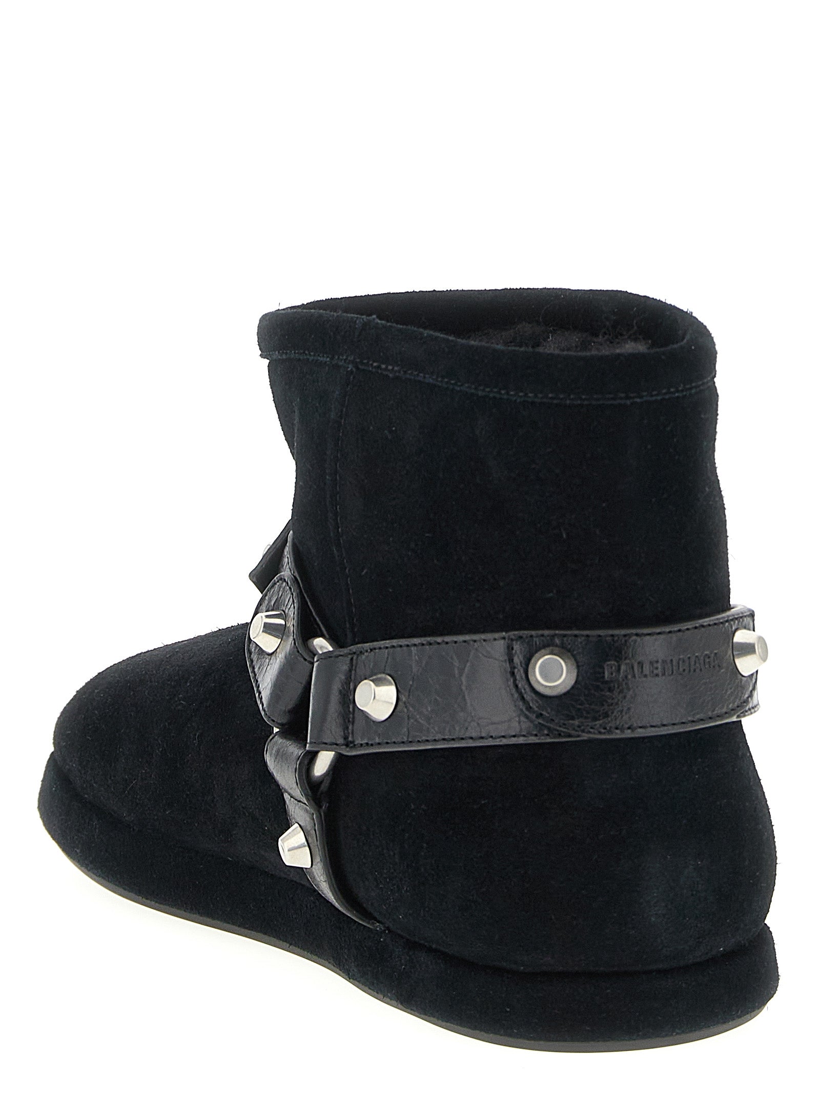 Balenciaga Black Calfskin Ankle Boots