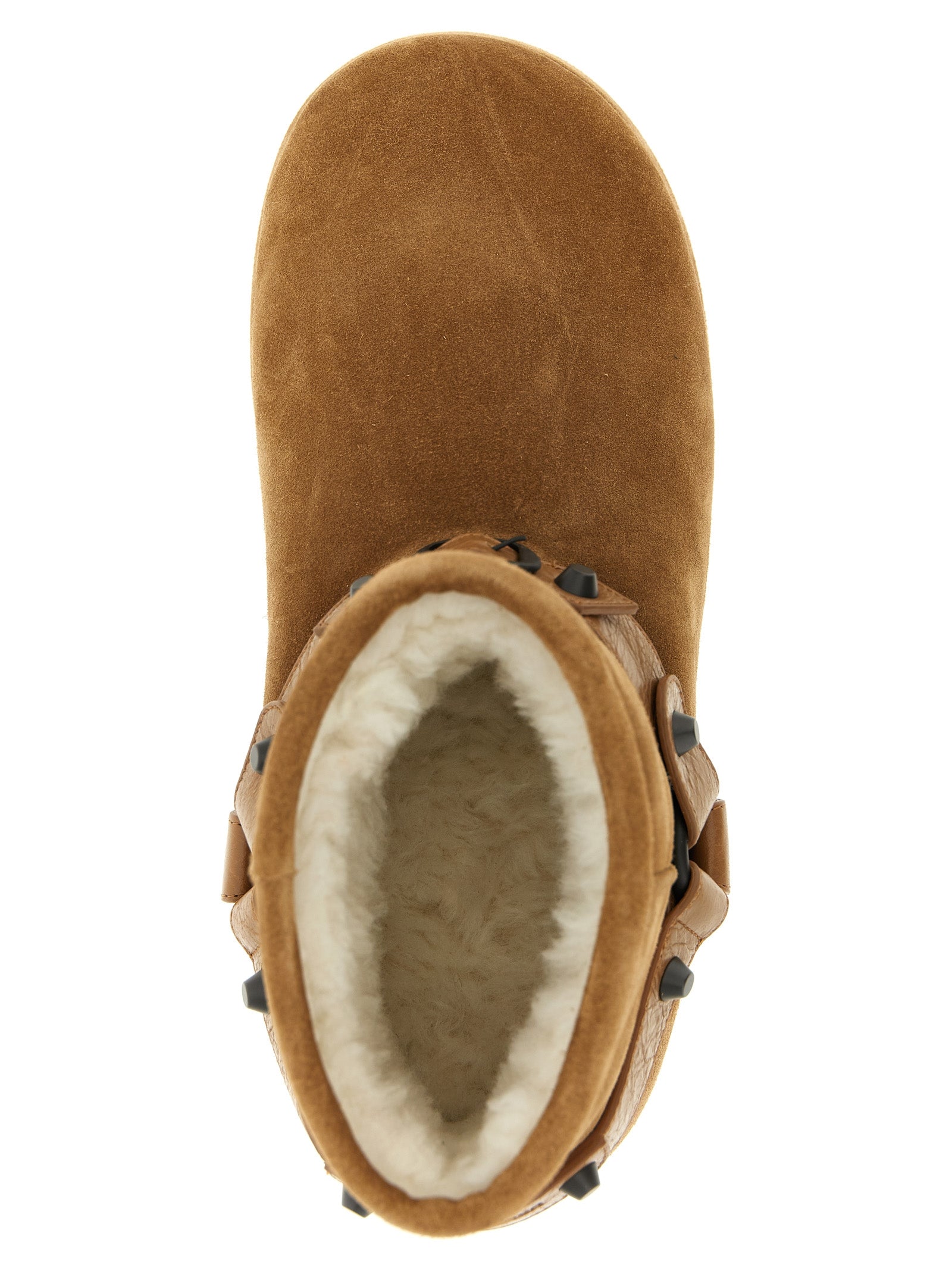 Balenciaga Beige Calfskin Ankle Boots