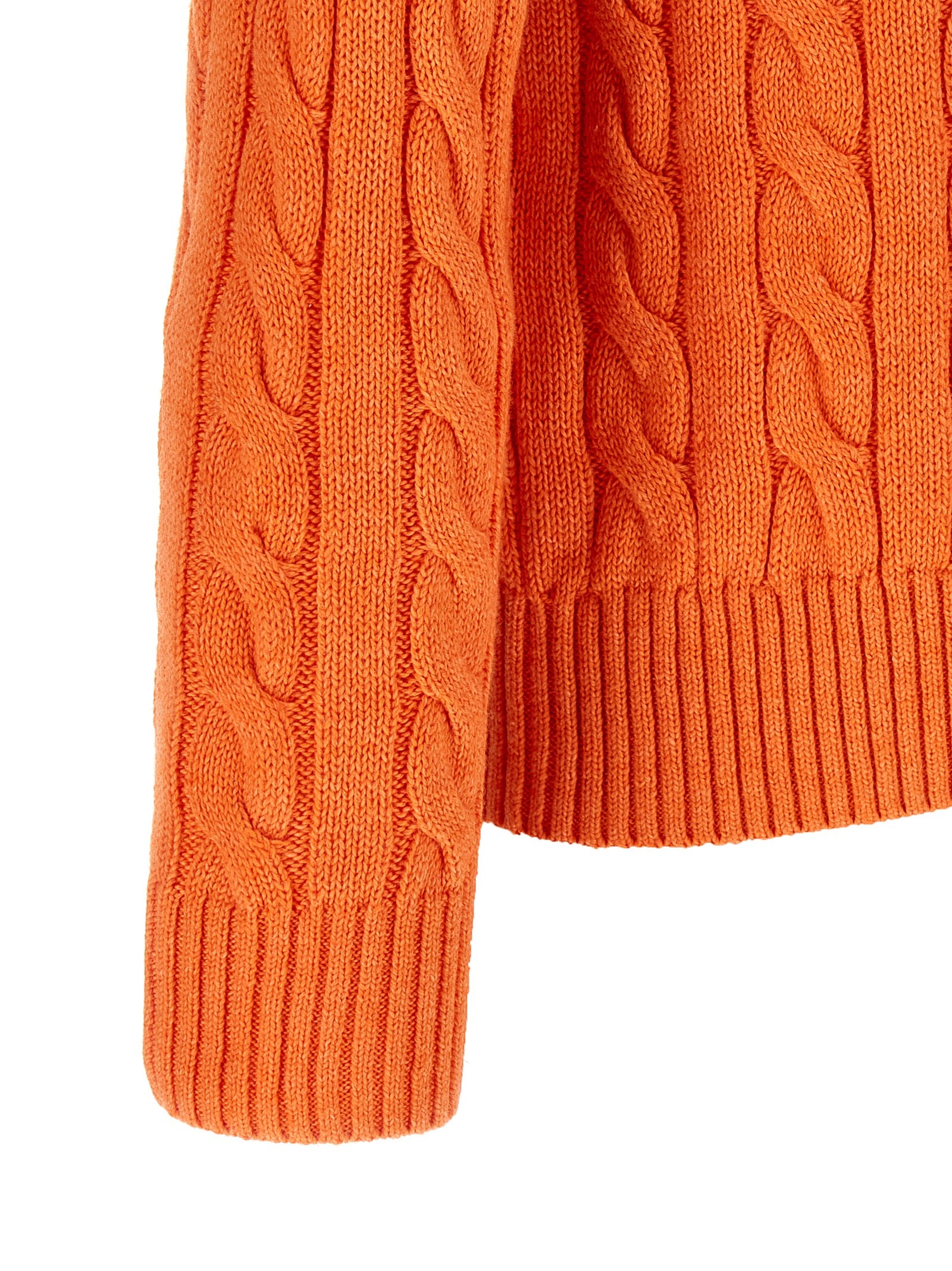 Polo Ralph Lauren Orange Cotton Cardigan