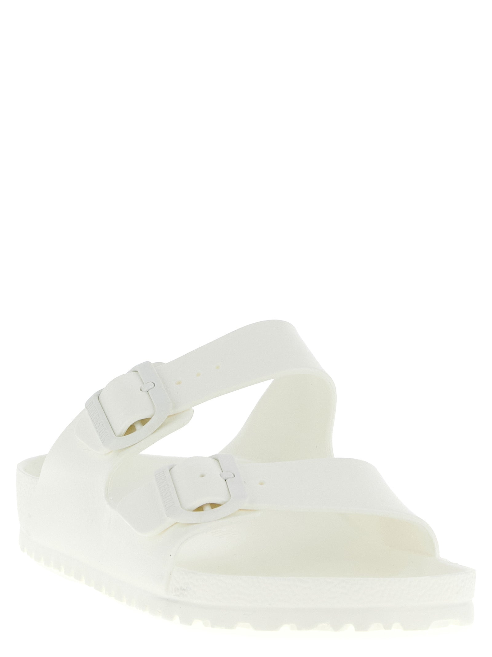 Birkenstock White Synthetic Slides
