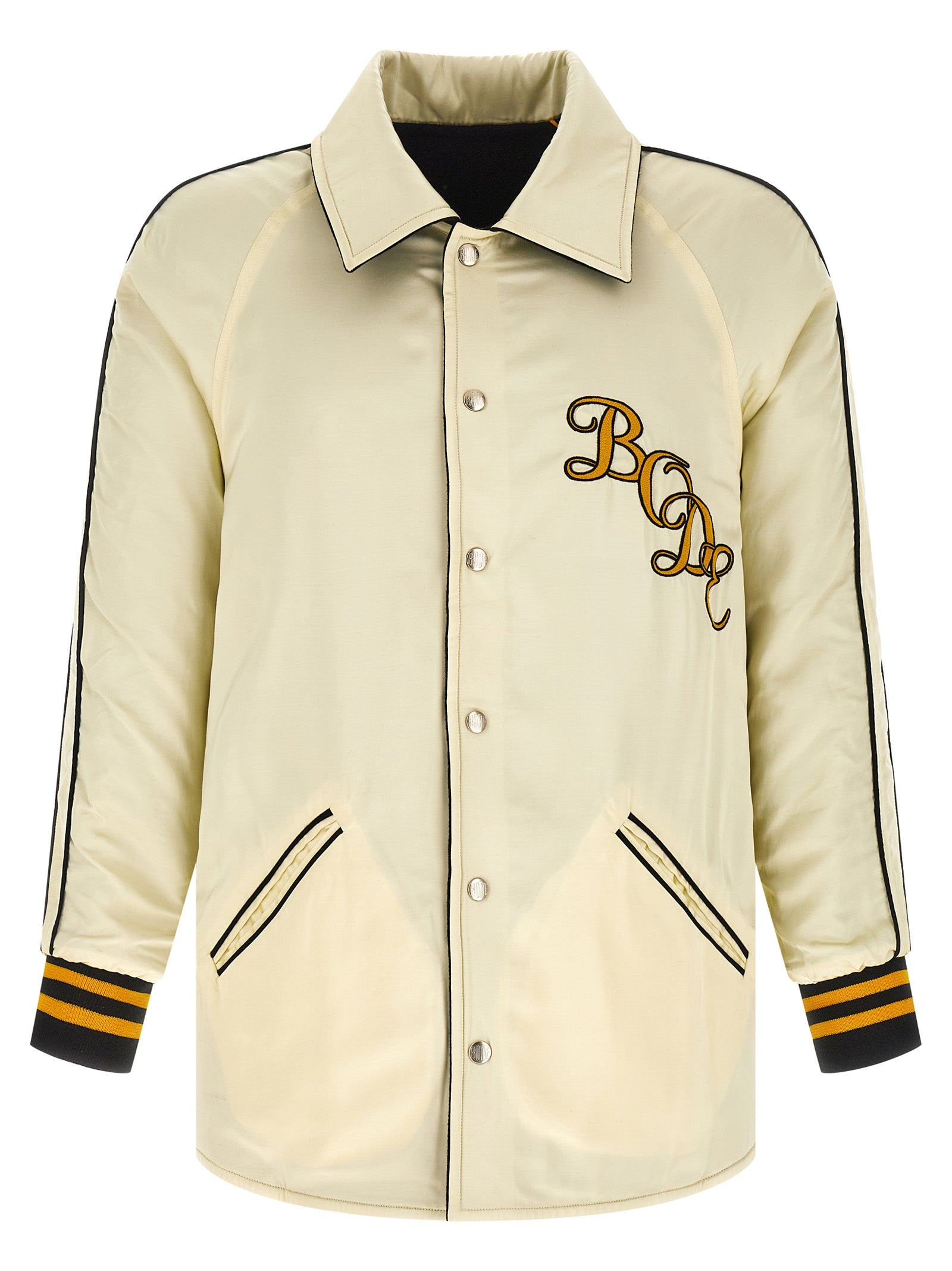 BODE Black Wool Varsity Jacket