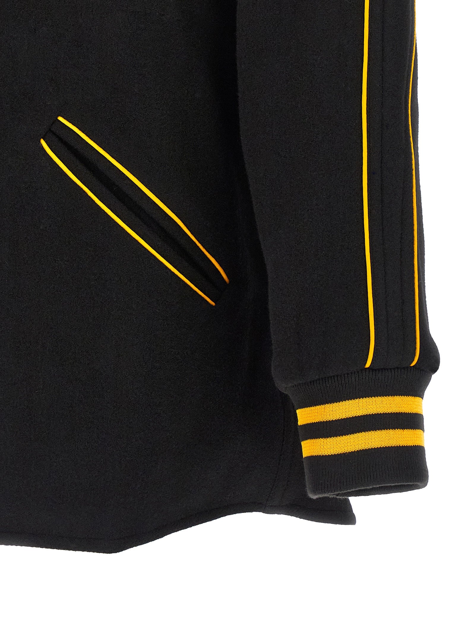 BODE Black Wool Varsity Jacket