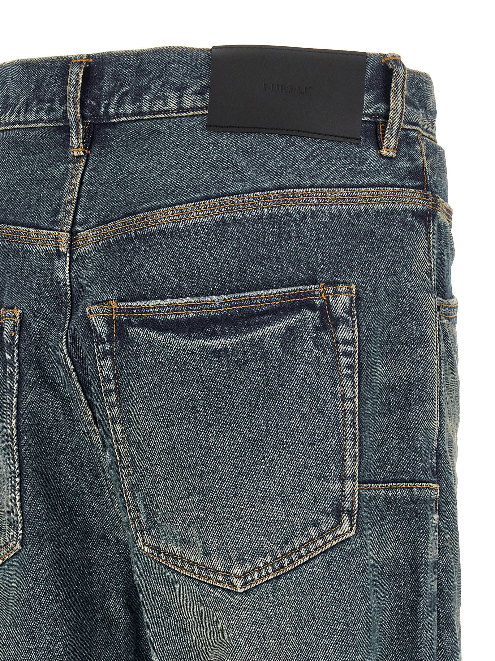 PURPLE Blue Ripped Denim Jeans