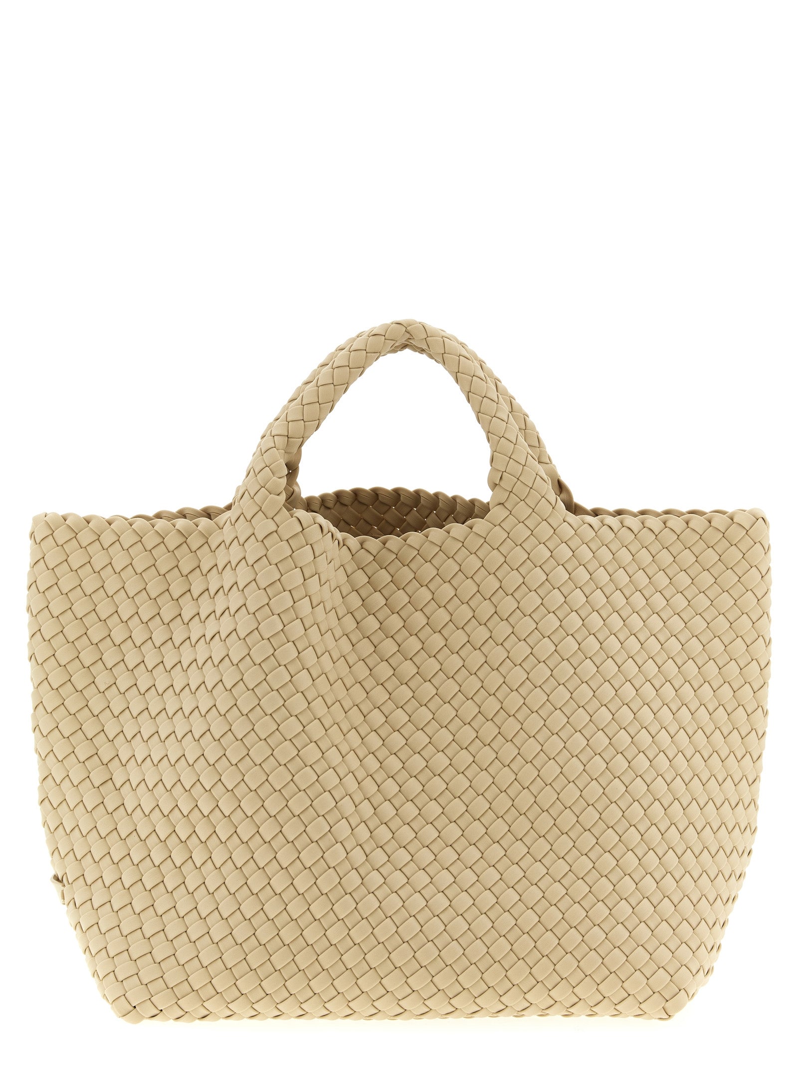 NAGHEDI Beige Neoprene Tote Bag