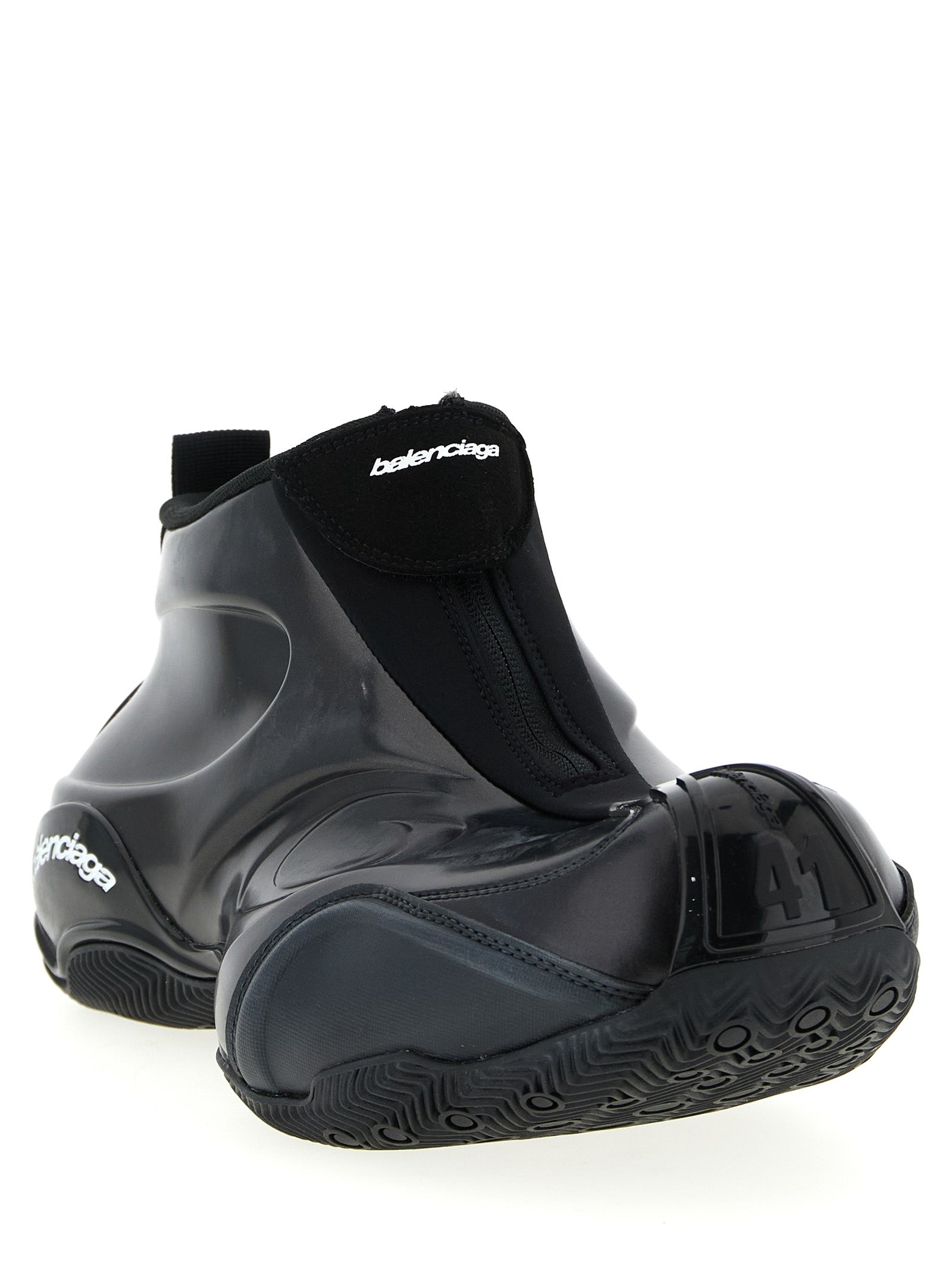 Balenciaga Black Polyester Athletic Sneakers