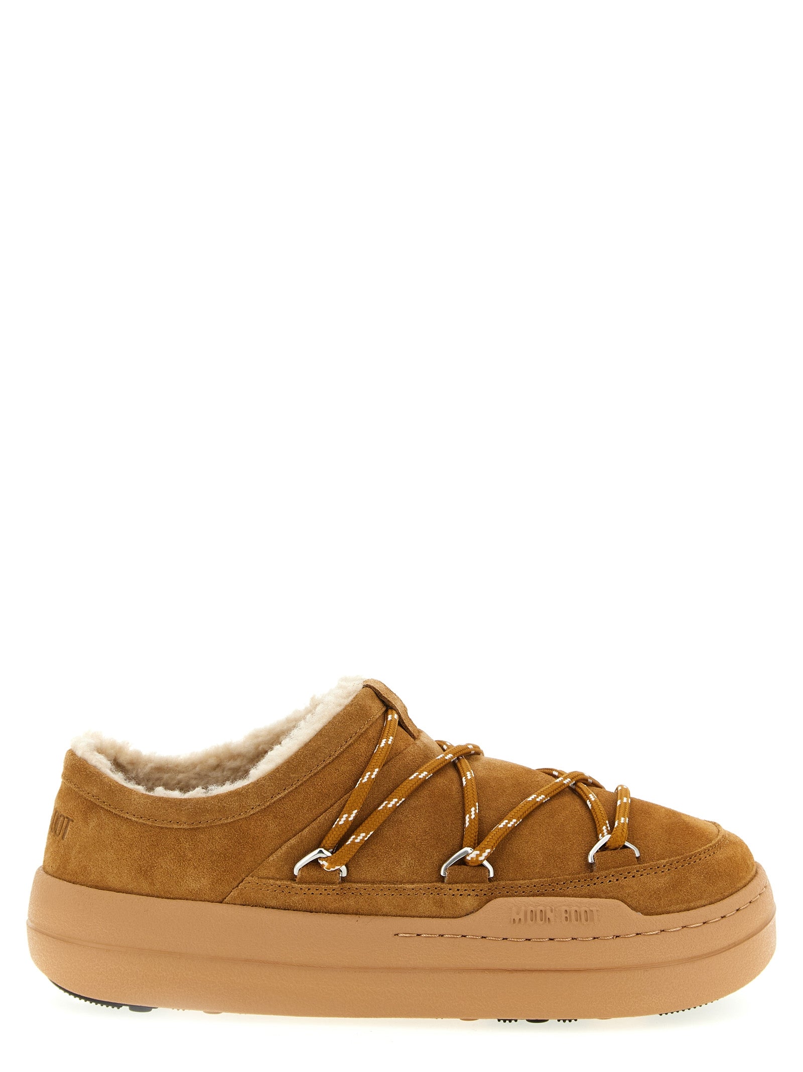 Moon Boot Brown Suede Leather Mules