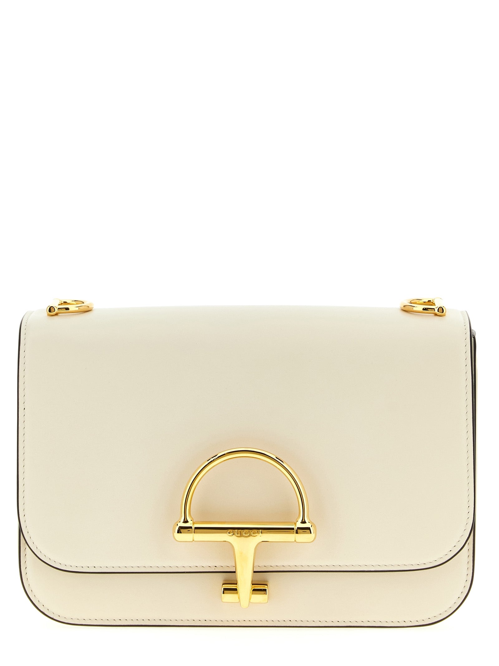 Gucci White Calfskin Shoulder Bag